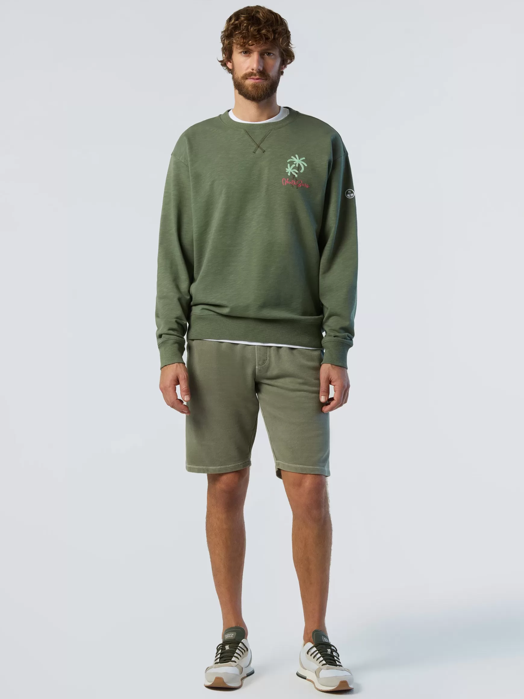 North Sails Bermuda in felpa con stampa>Uomo Outlet | Pantaloncini