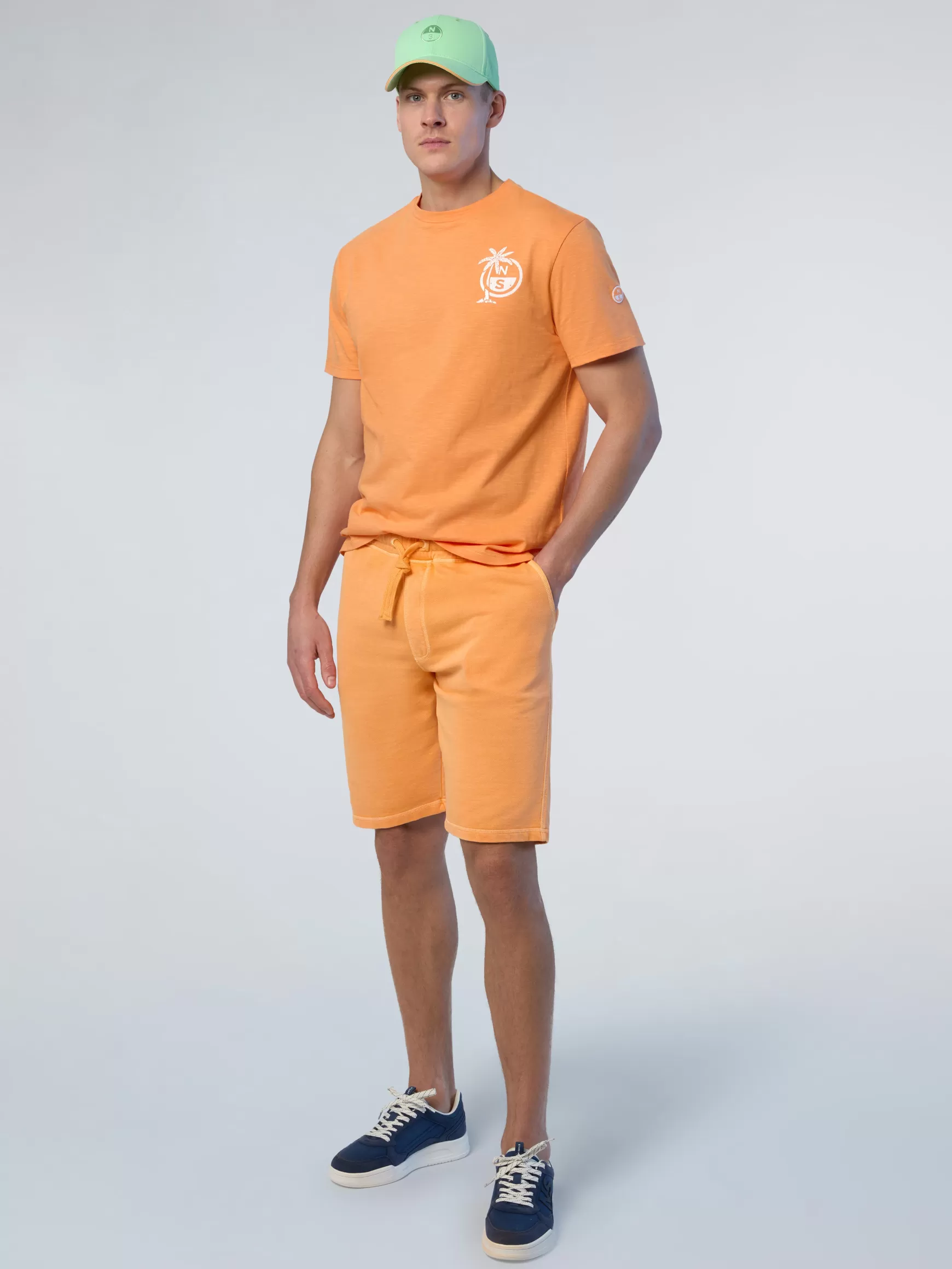 North Sails Bermuda in felpa con stampa>Uomo Outlet | Pantaloncini