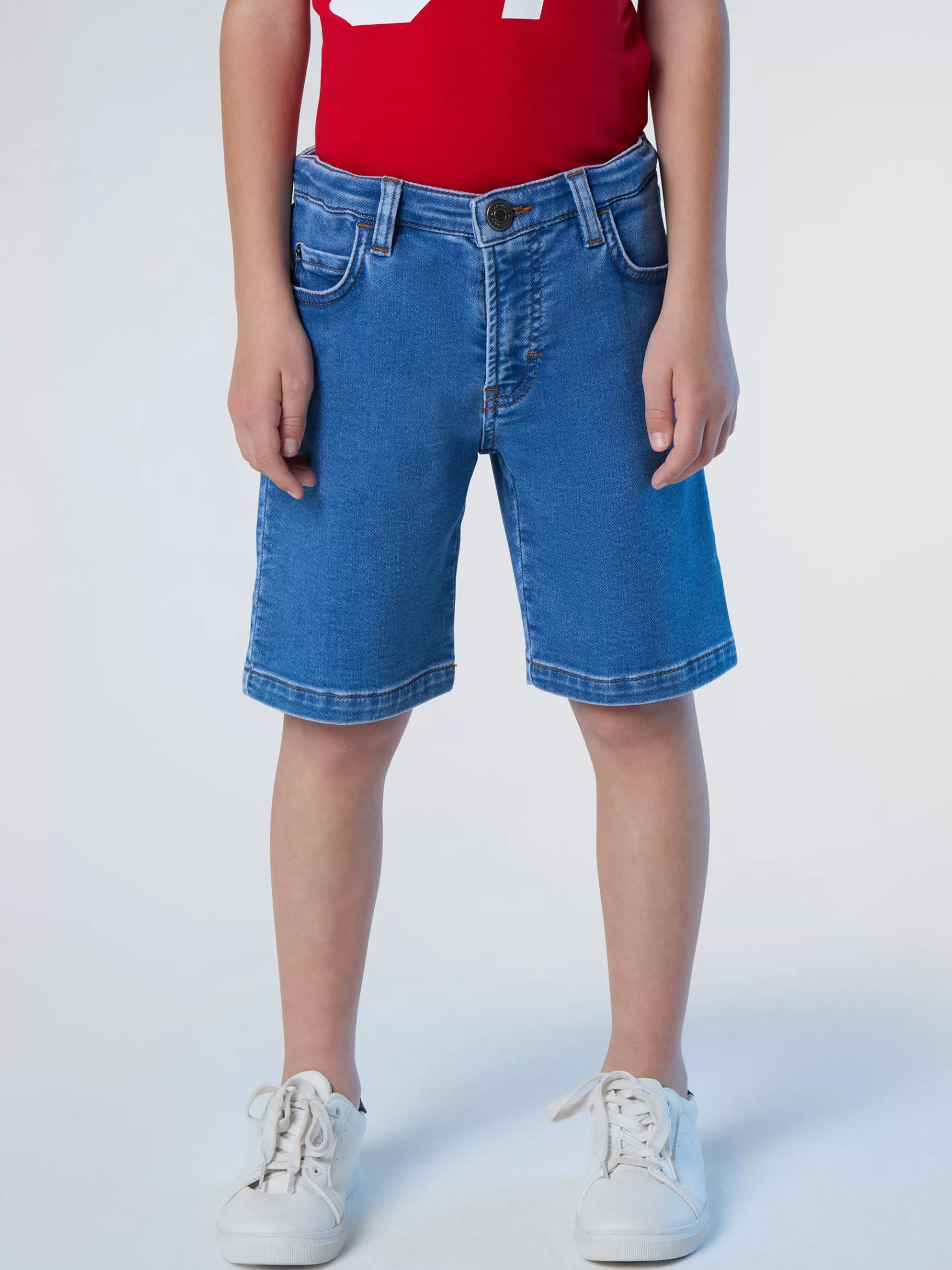 North Sails Bermuda in felpa effetto denim> Outlet | Pantaloncini