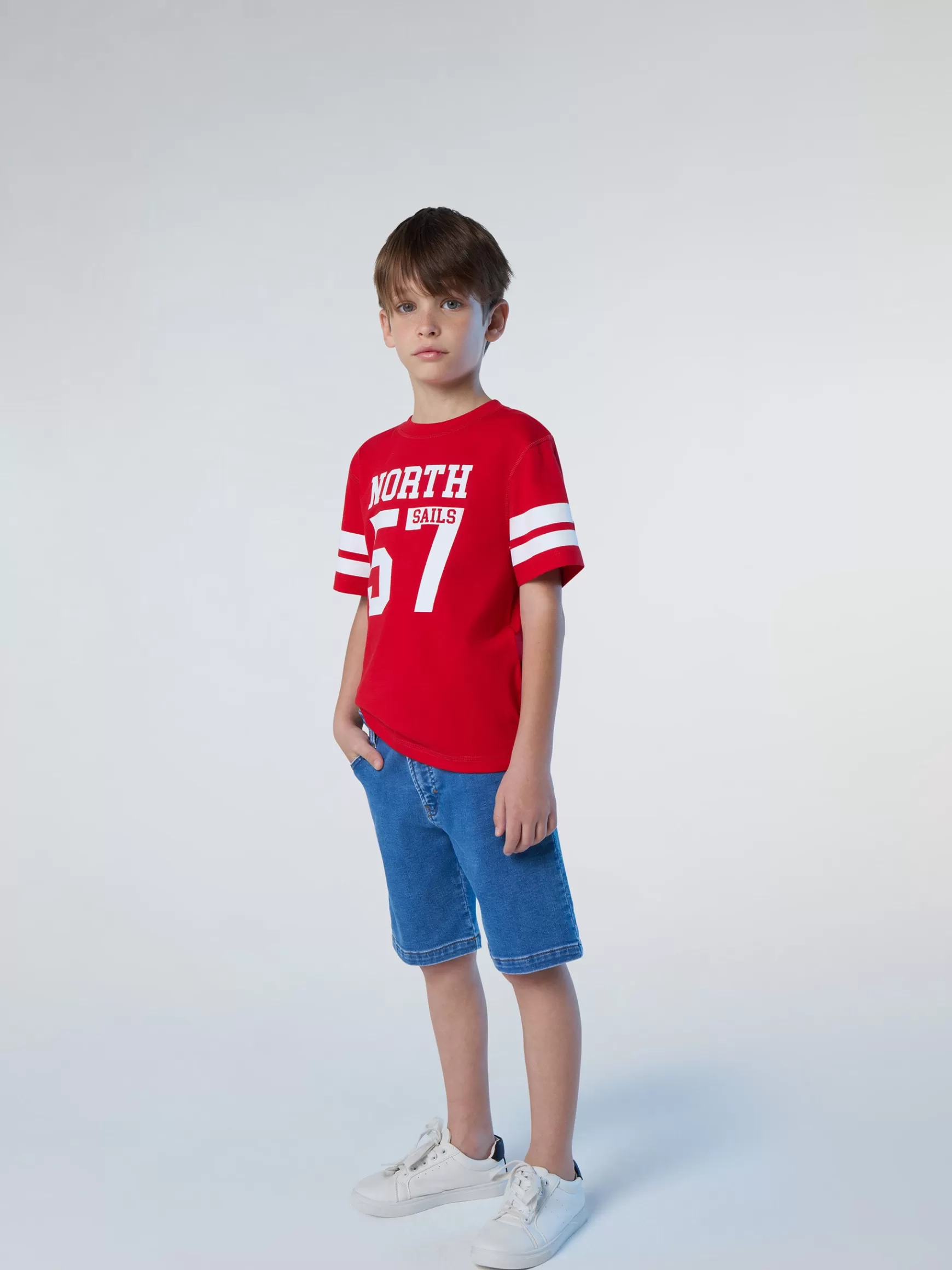 North Sails Bermuda in felpa effetto denim> Outlet | Pantaloncini