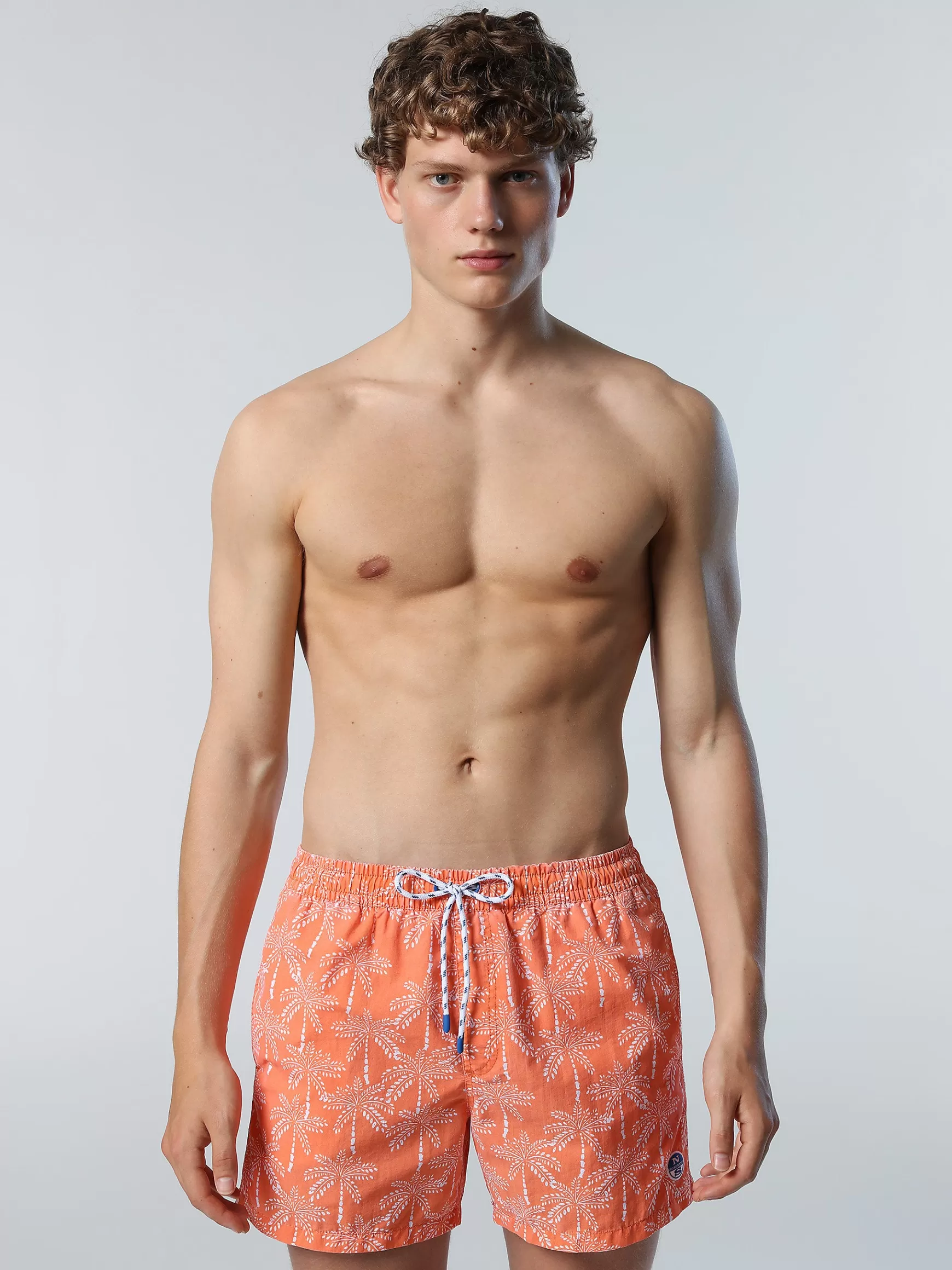 North Sails Boxer mare con motivo tropical>Uomo Outlet | Costumi Da Bagno