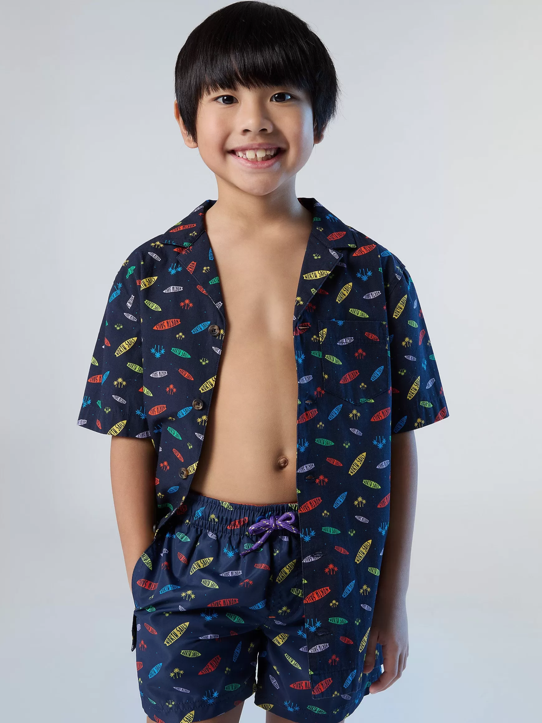 North Sails Boxer mare con stampa grafica> Outlet | Costumi Da Bagno