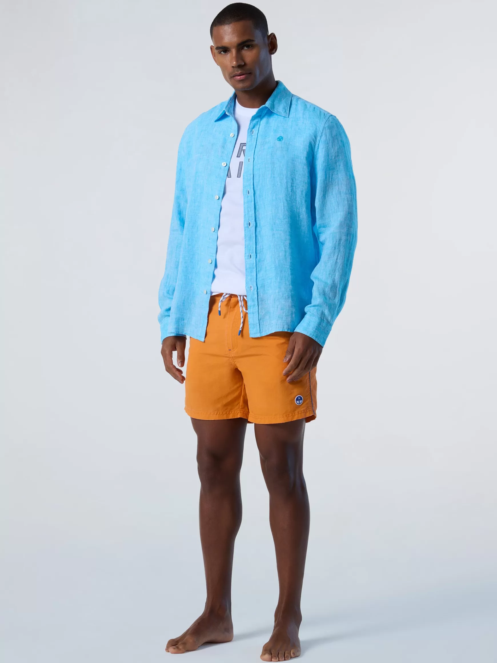 North Sails Boxer mare in nylon lavato>Uomo Outlet | Costumi Da Bagno