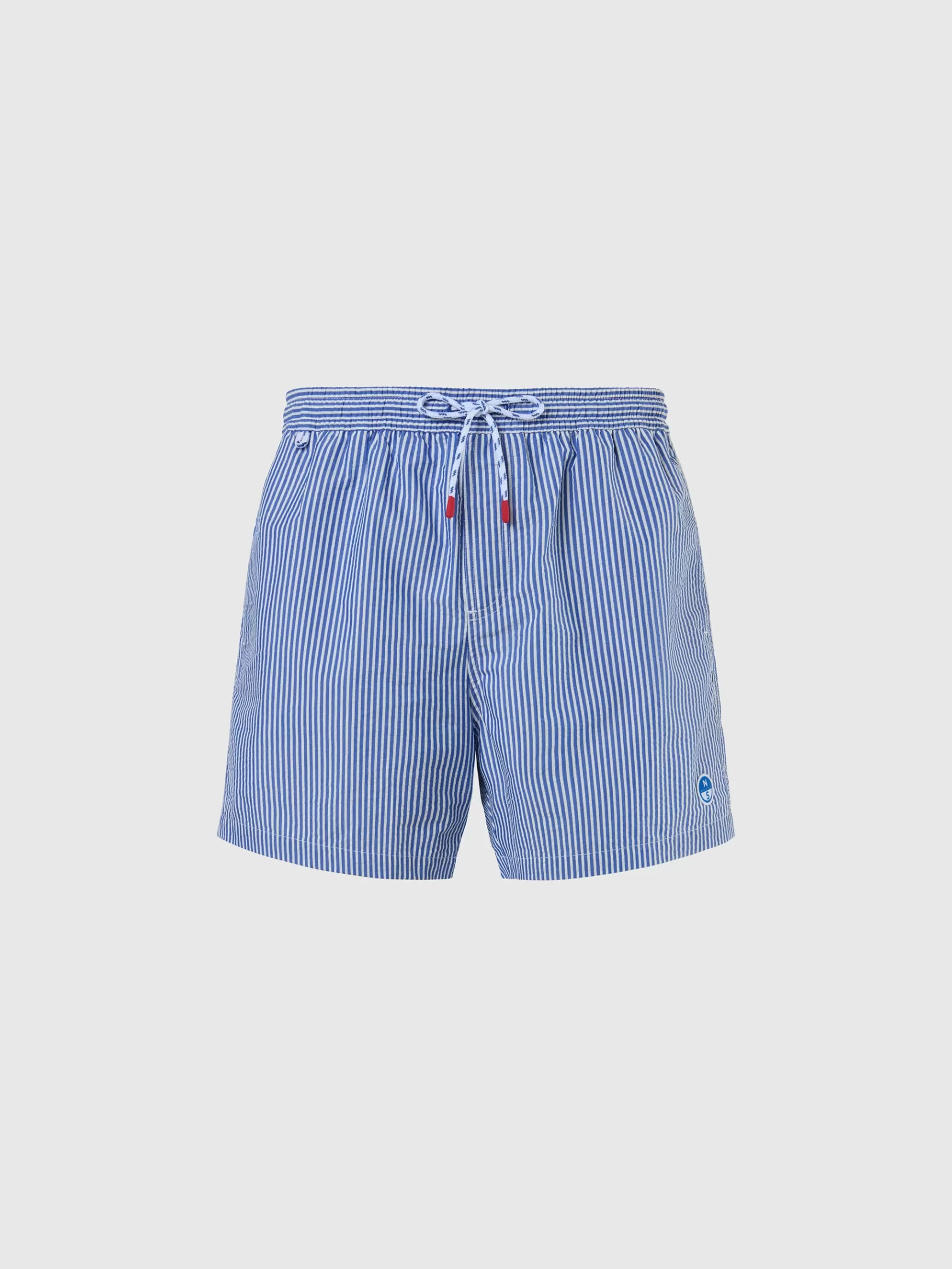 North Sails Boxer mare in seersucker>Uomo Outlet | Costumi Da Bagno