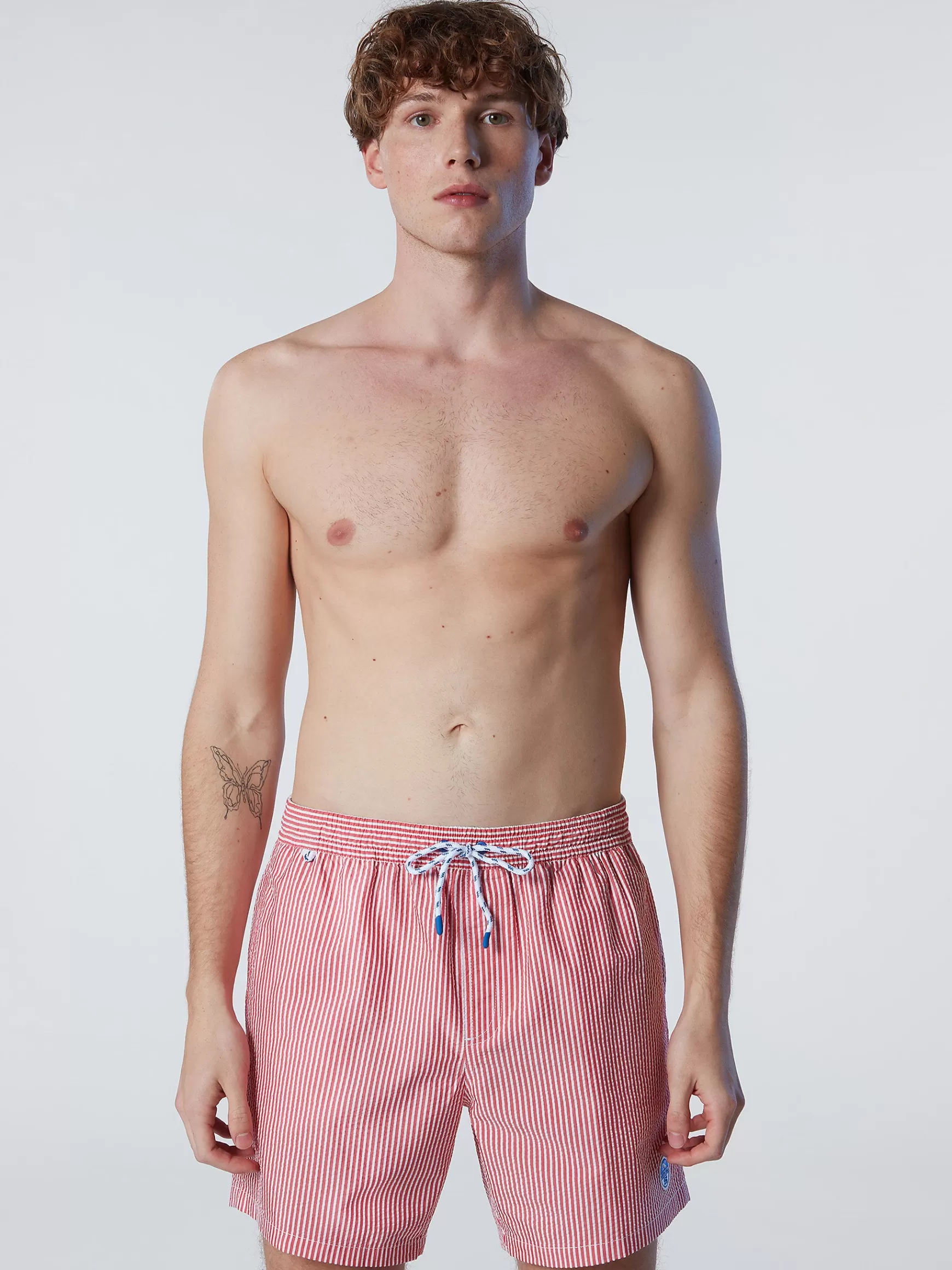 North Sails Boxer mare in seersucker>Uomo Outlet | Costumi Da Bagno