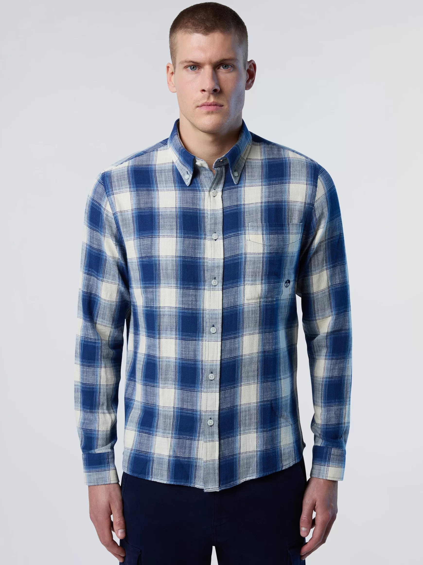 North Sails Camicia button-down a quadri>Uomo Camicie