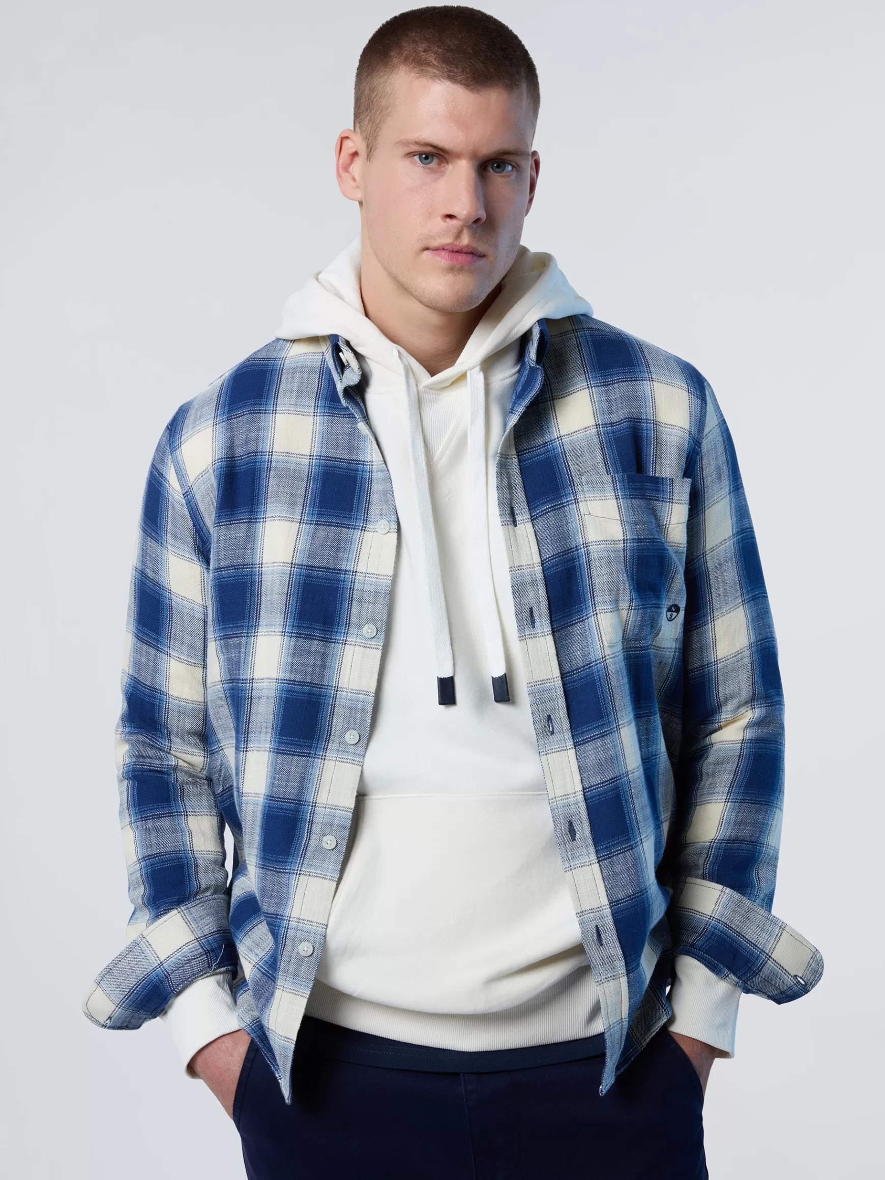 North Sails Camicia button-down a quadri>Uomo Camicie