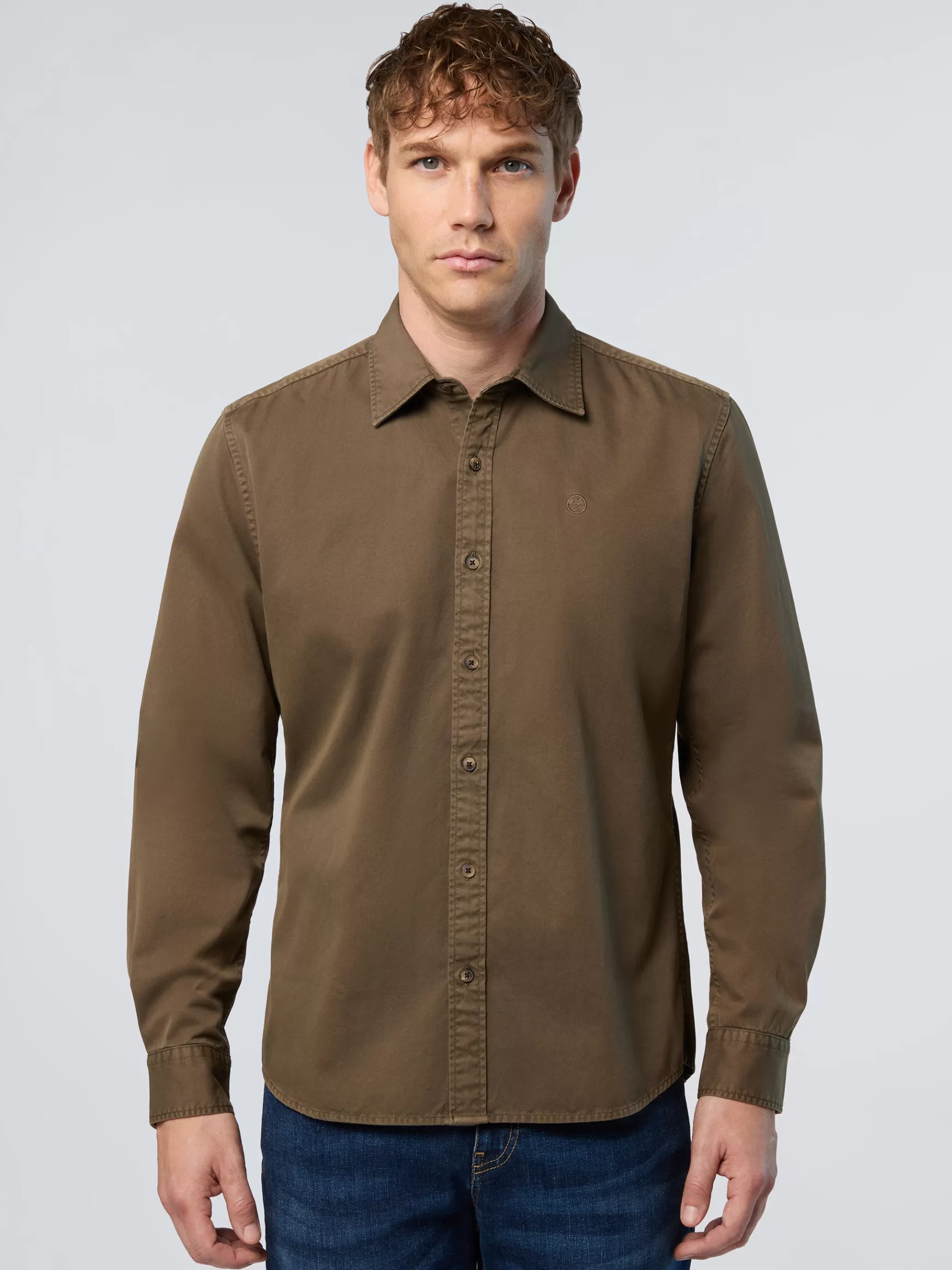 North Sails Camicia button-down in gabardina>Uomo Camicie