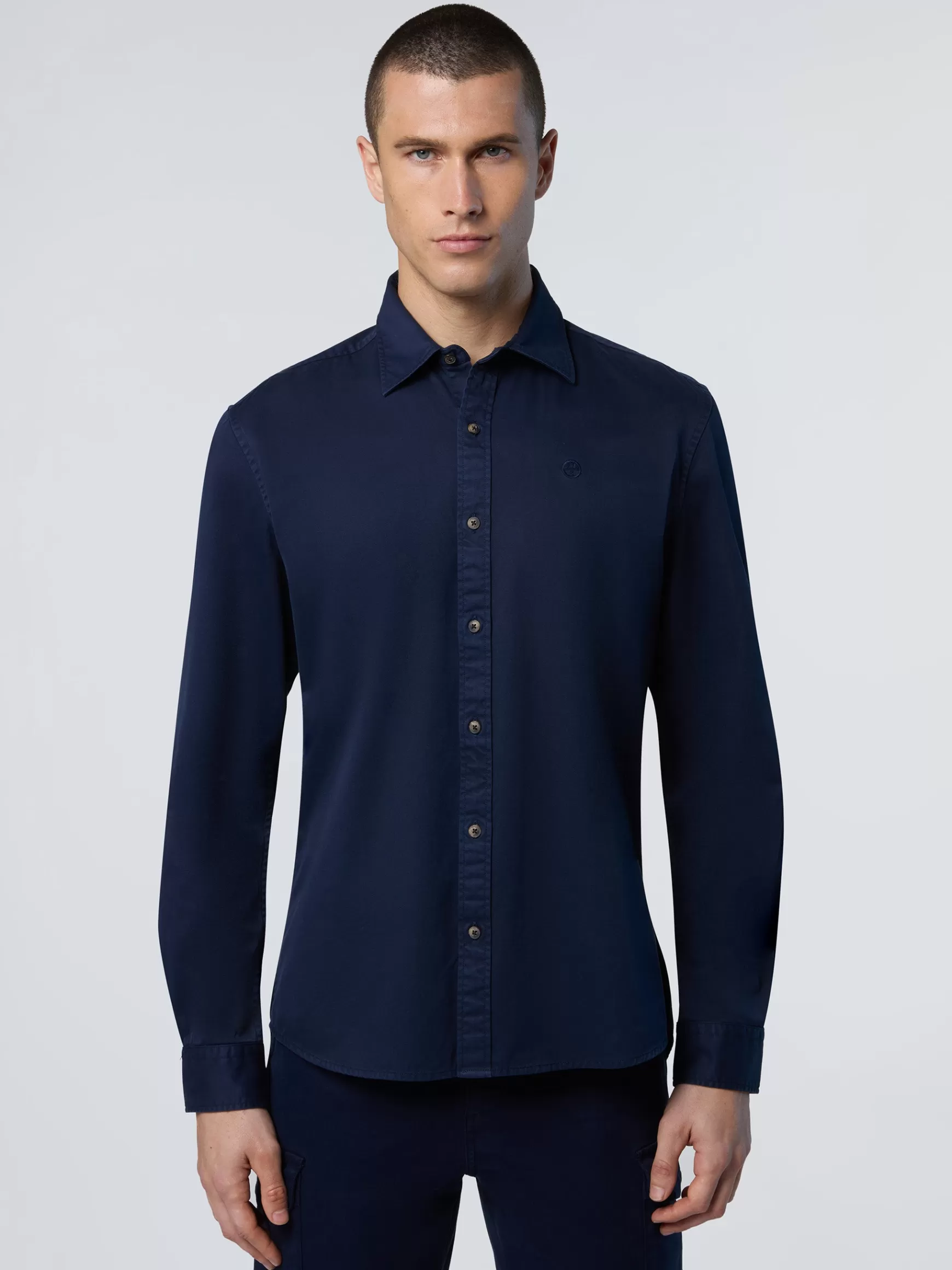 North Sails Camicia button-down in gabardina>Uomo Camicie