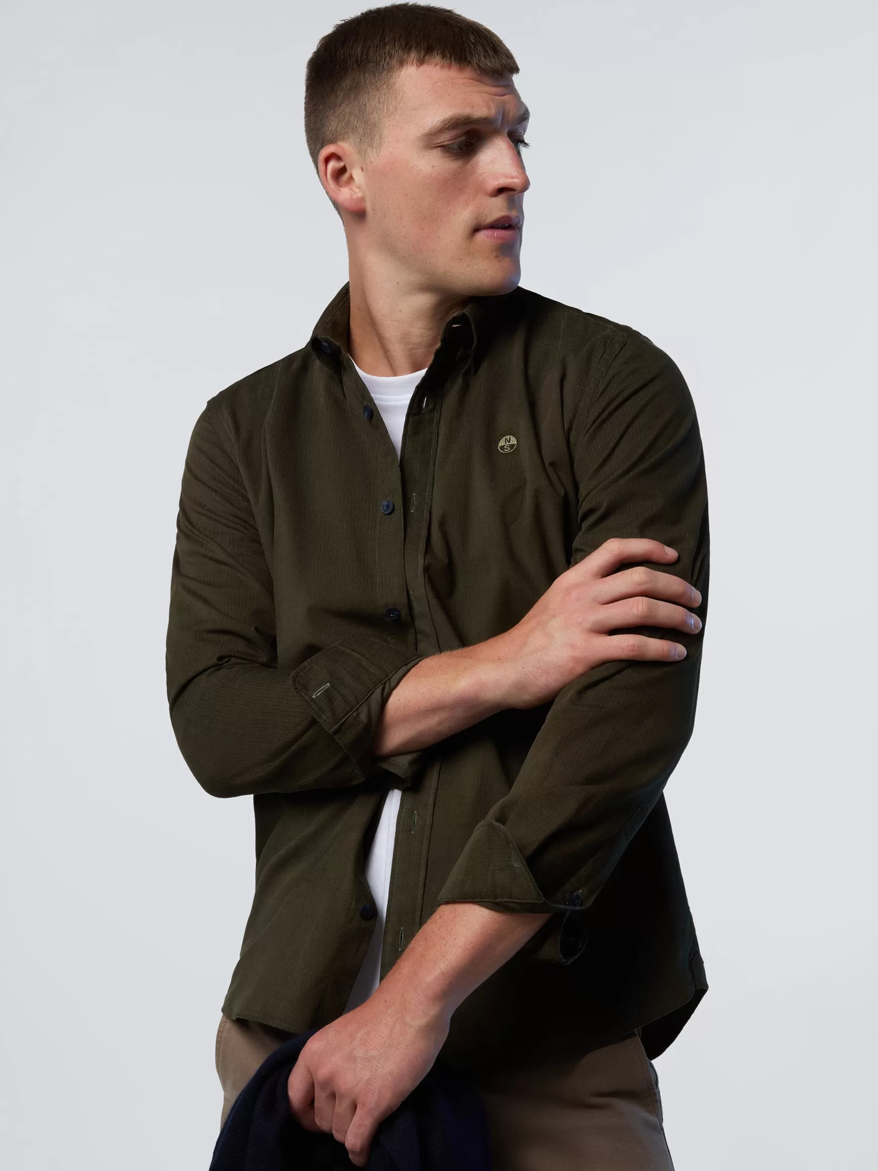 North Sails Camicia button-down in velluto>Uomo Camicie