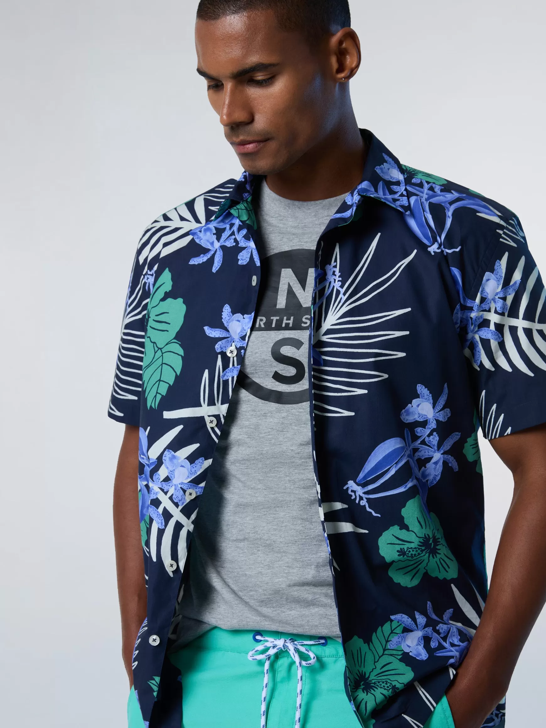 North Sails Camicia con stampa tropicale>Uomo Outlet | Camicie