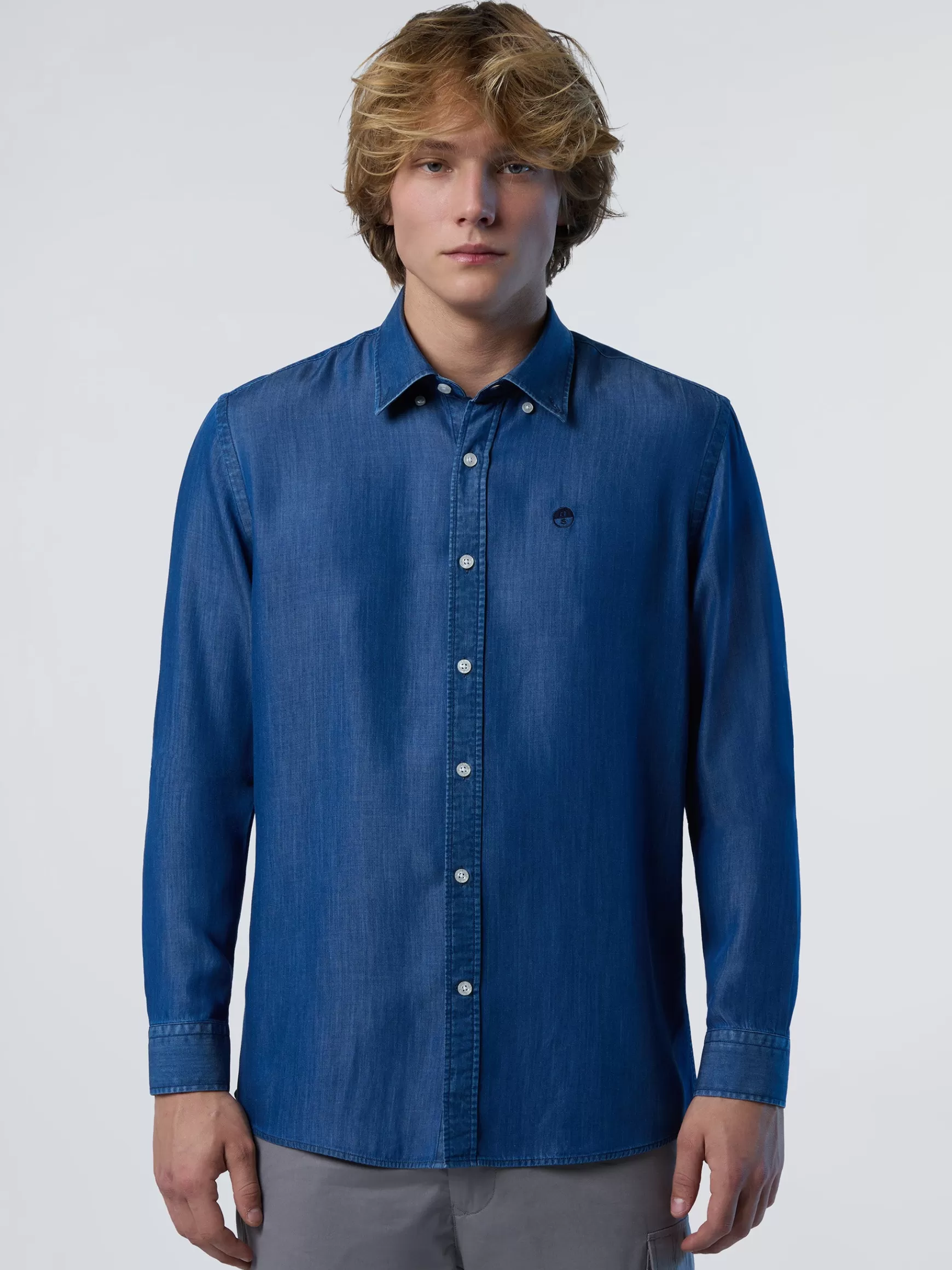 North Sails Camicia in chambray e TENCEL™>Uomo Outlet | Camicie