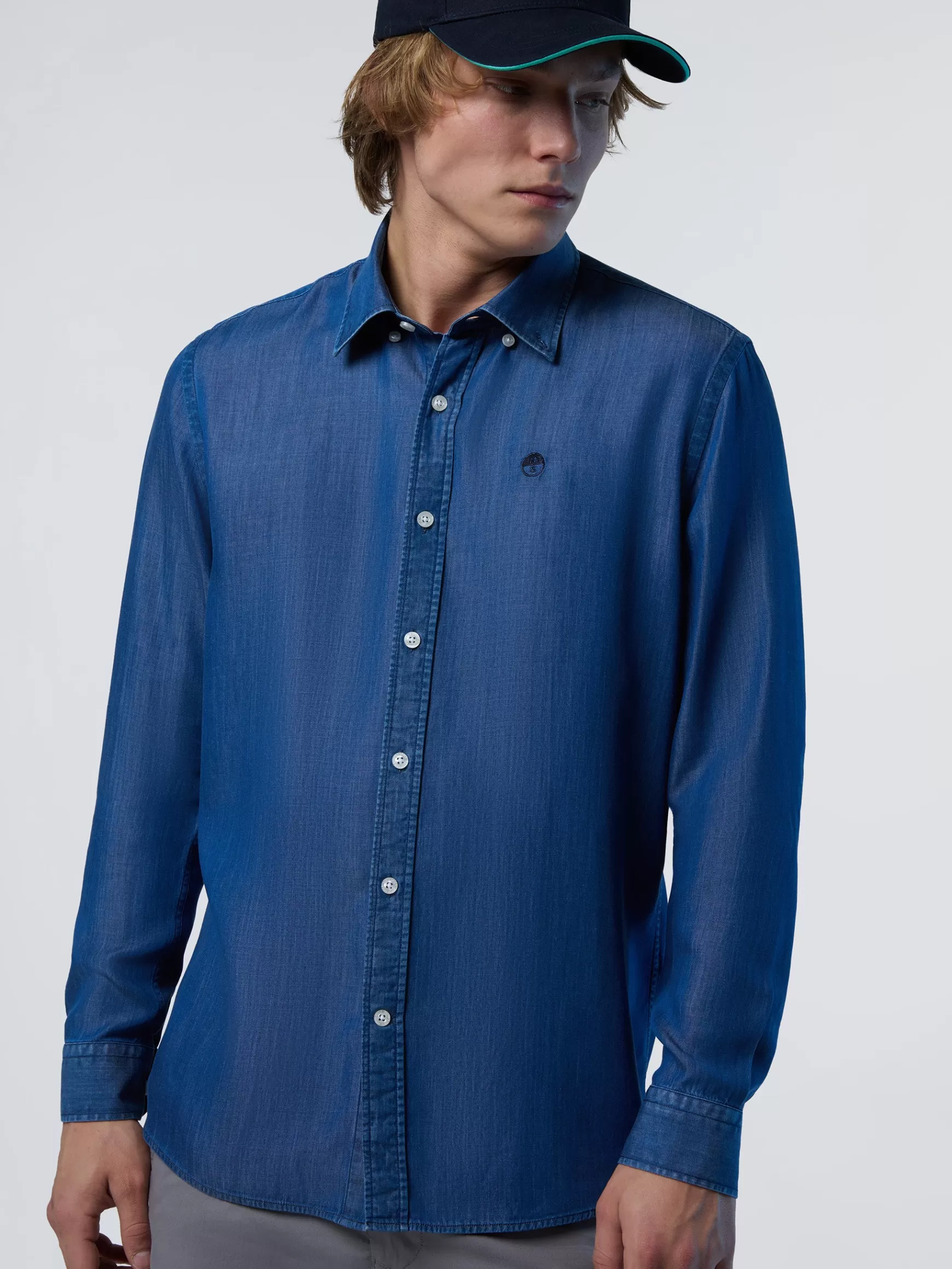 North Sails Camicia in chambray e TENCEL™>Uomo Outlet | Camicie