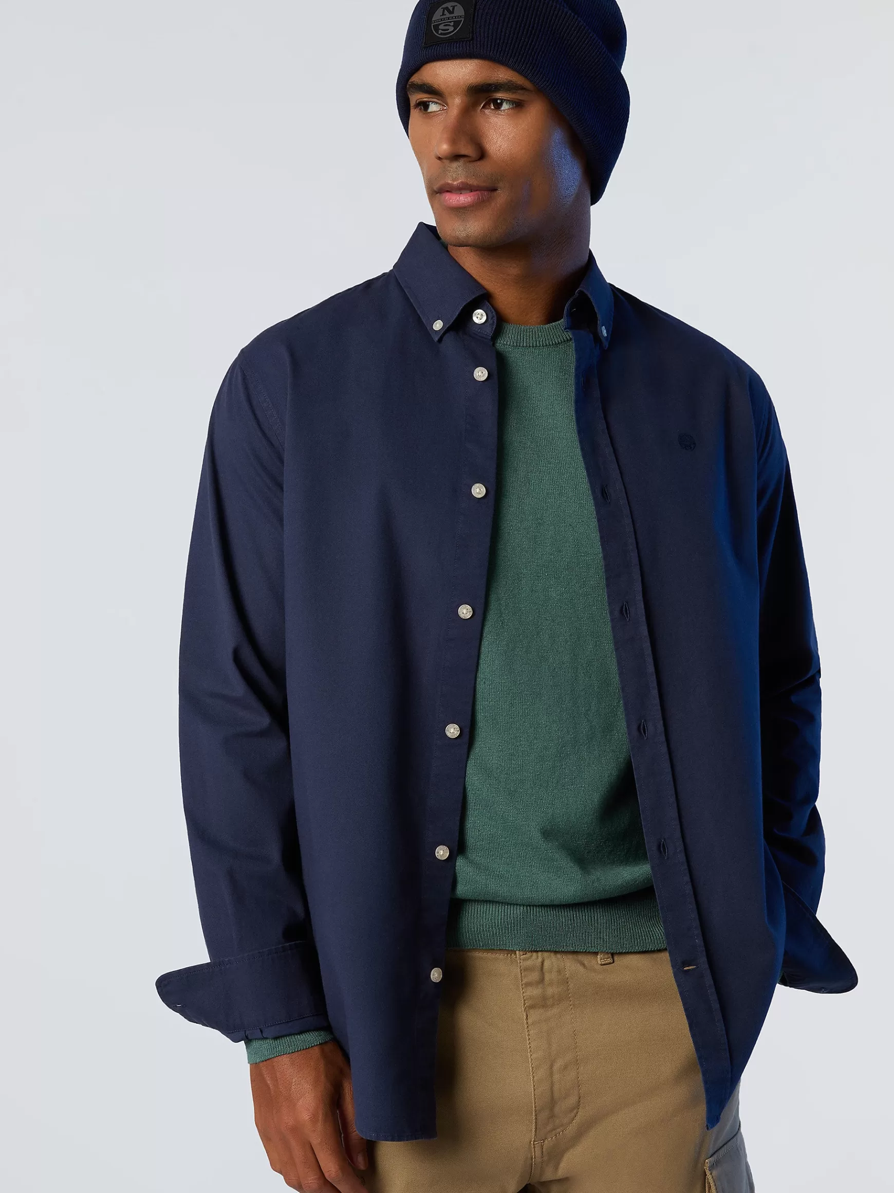 North Sails Camicia in cotone riciclato>Uomo Outlet | Camicie