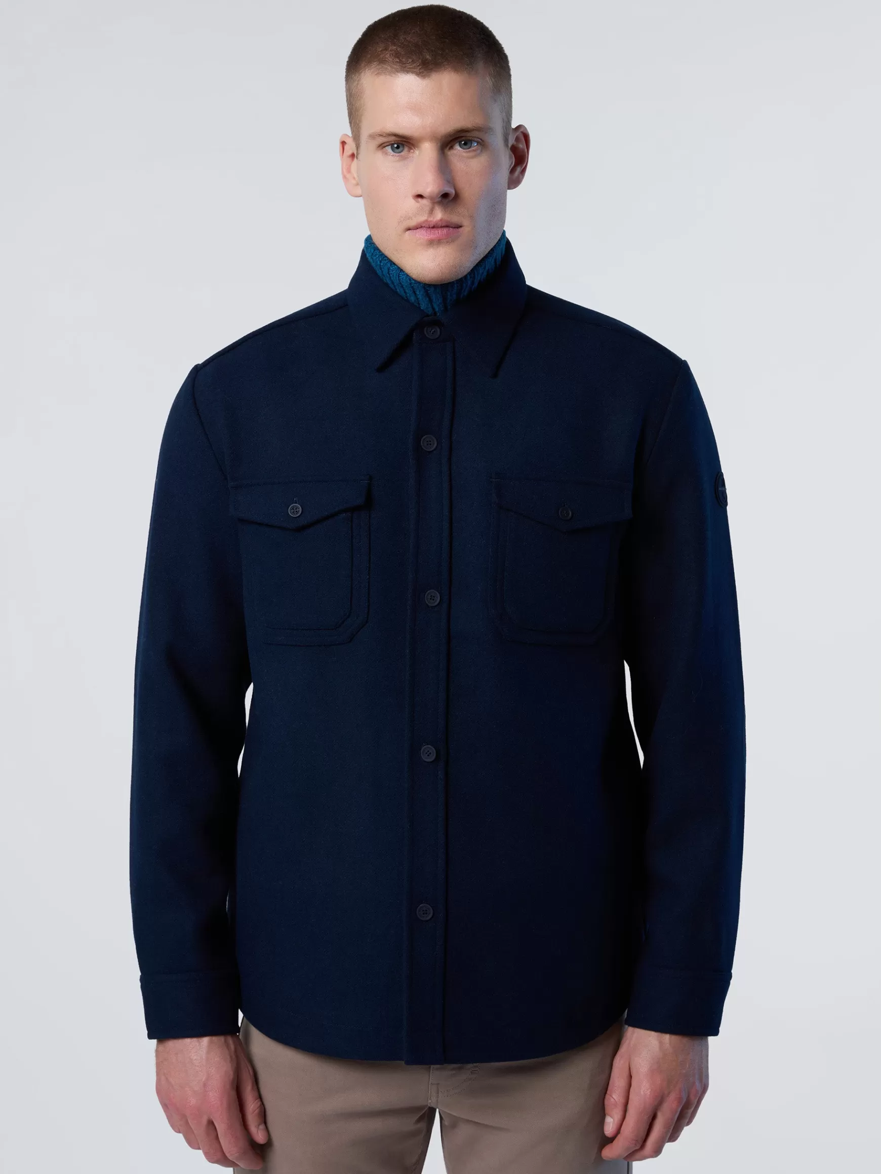 North Sails Camicia in flanella con patch>Uomo Camicie
