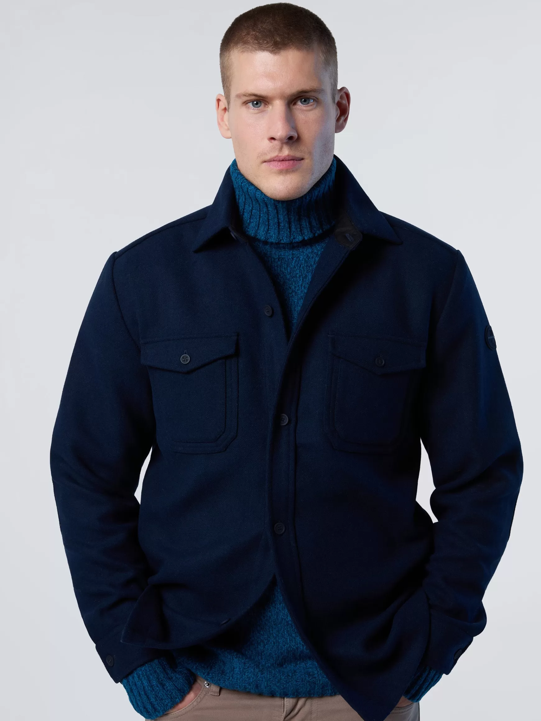 North Sails Camicia in flanella con patch>Uomo Camicie
