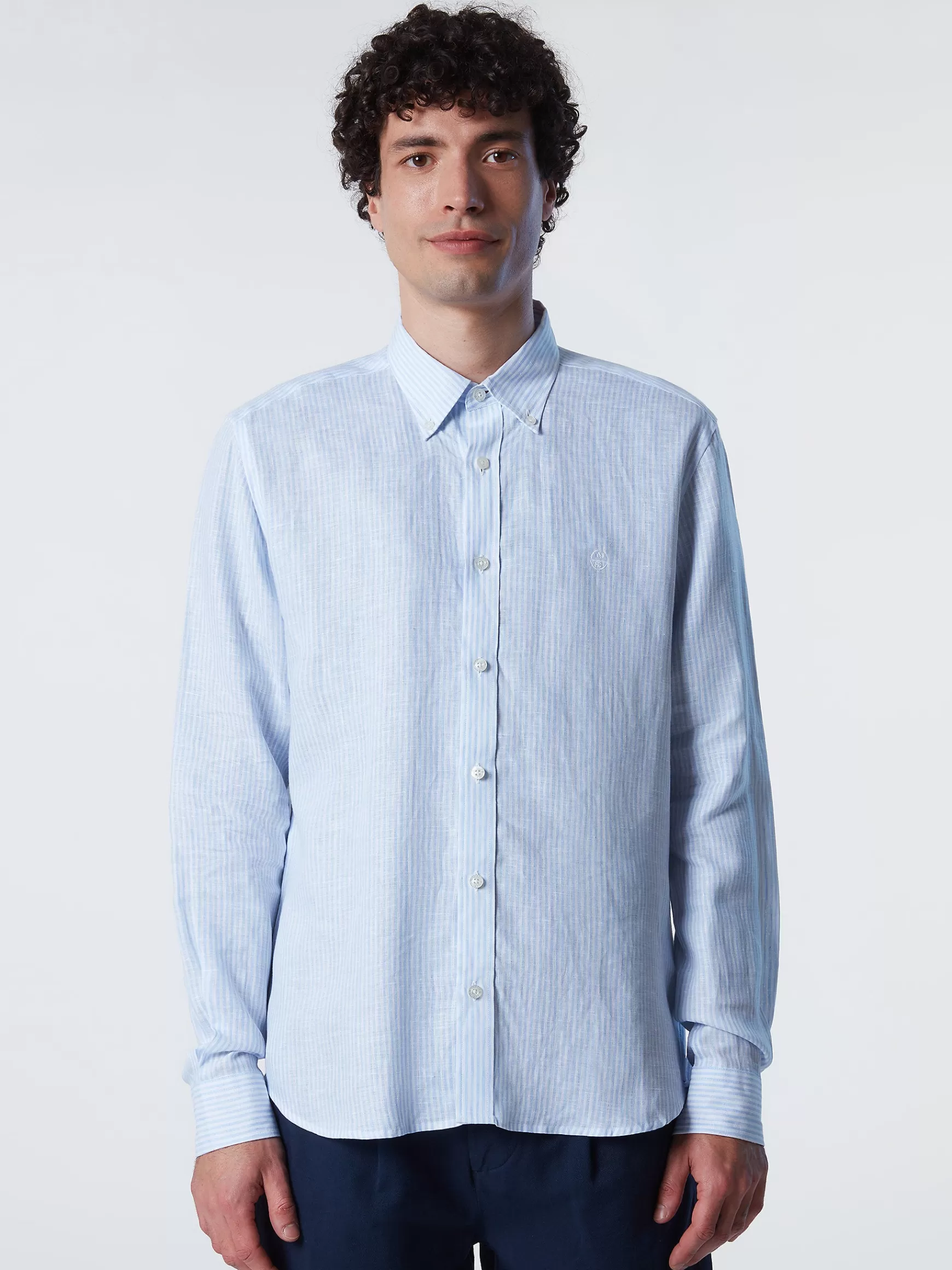 North Sails Camicia in lino a righe>Uomo Outlet | Camicie
