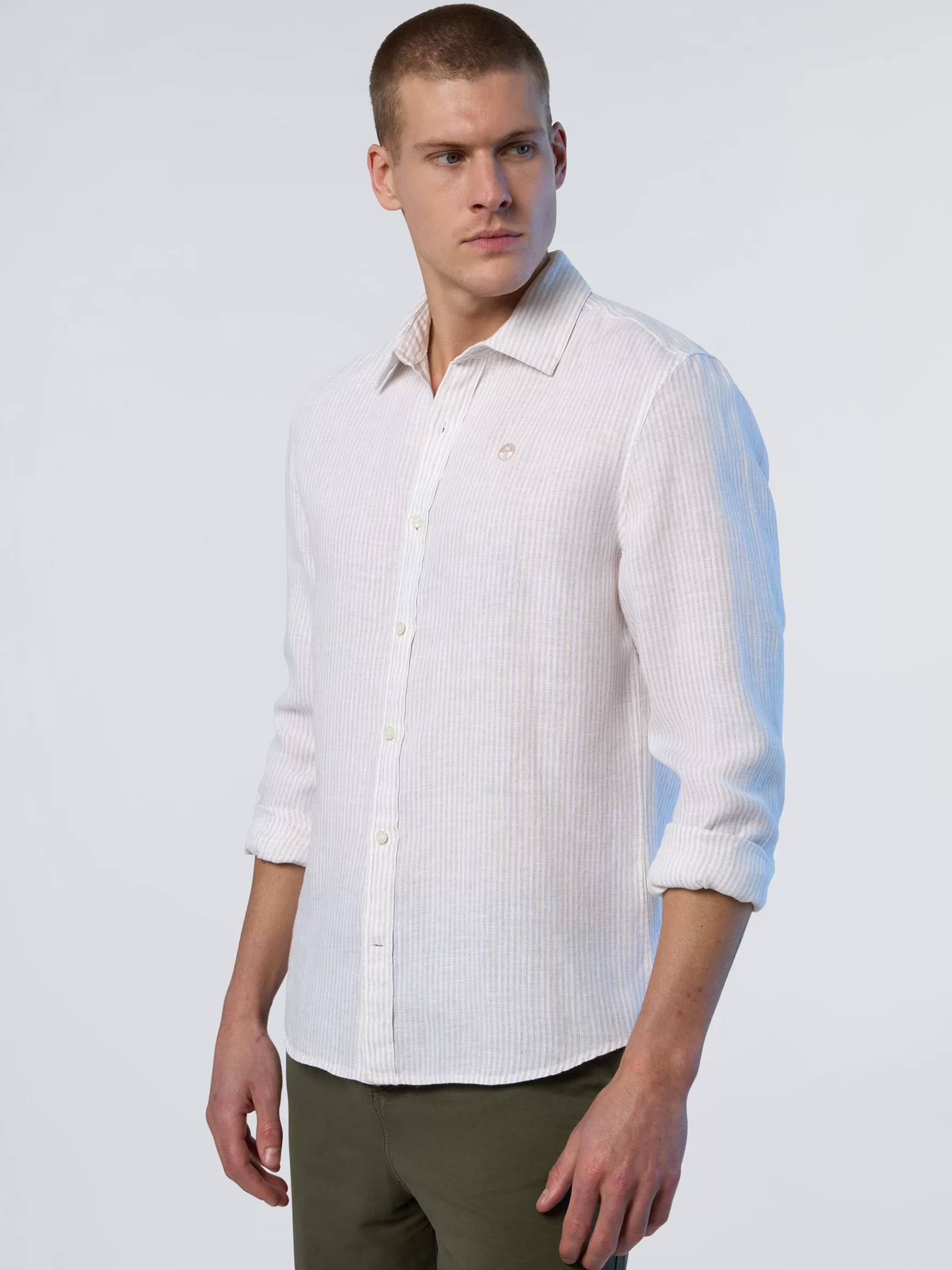 North Sails Camicia in lino a righe>Uomo Outlet | Camicie