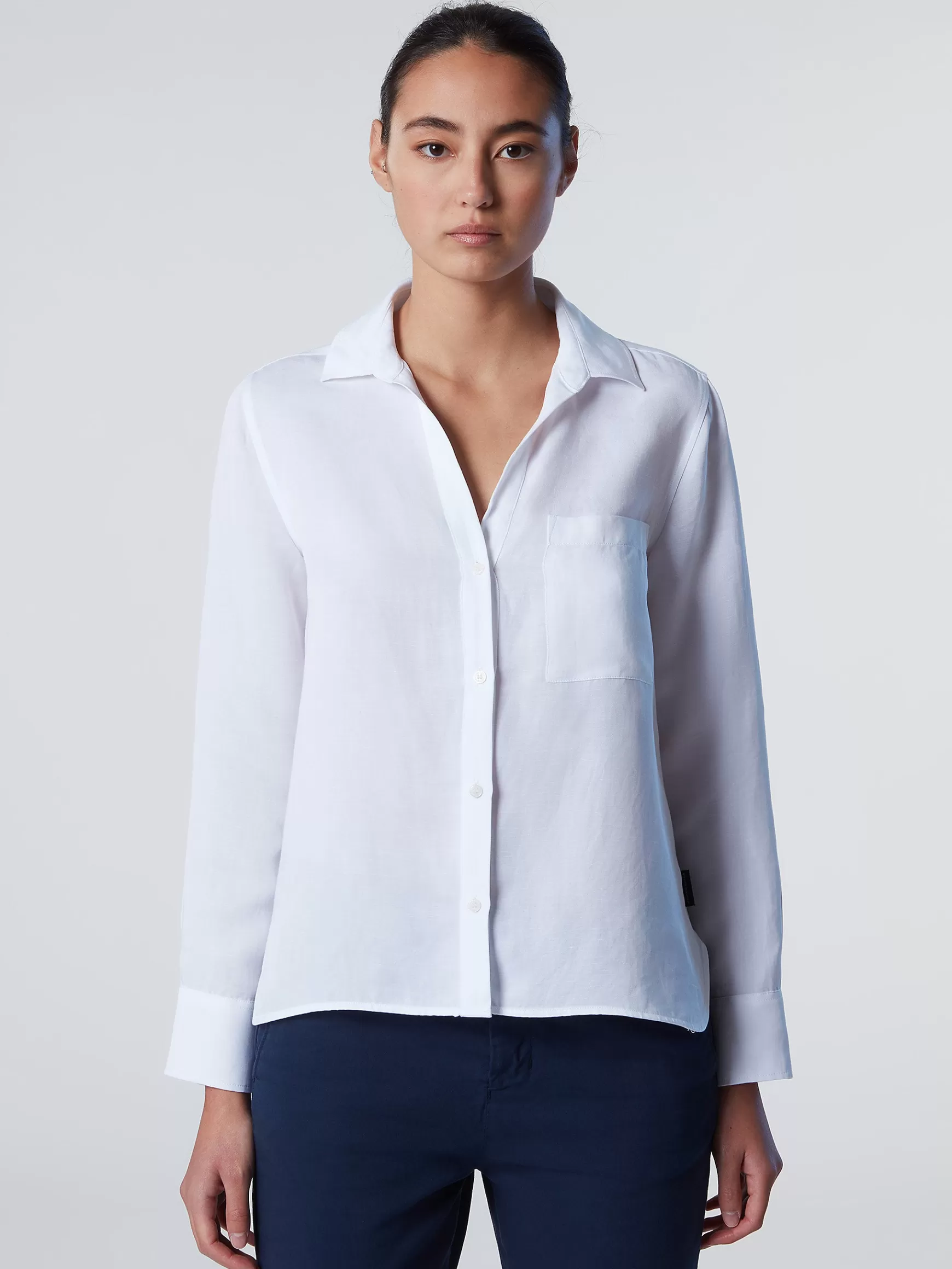 North Sails Camicia in lino e tencel>Donna Outlet | Camicie
