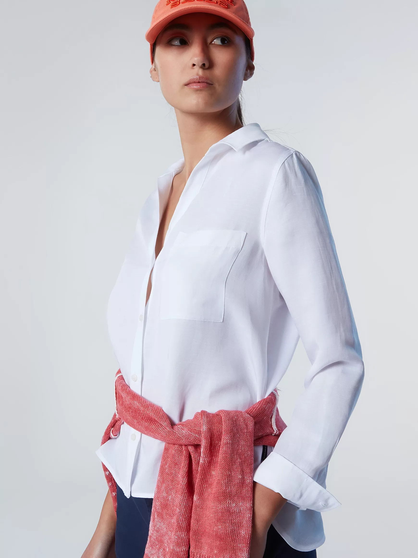 North Sails Camicia in lino e tencel>Donna Outlet | Camicie