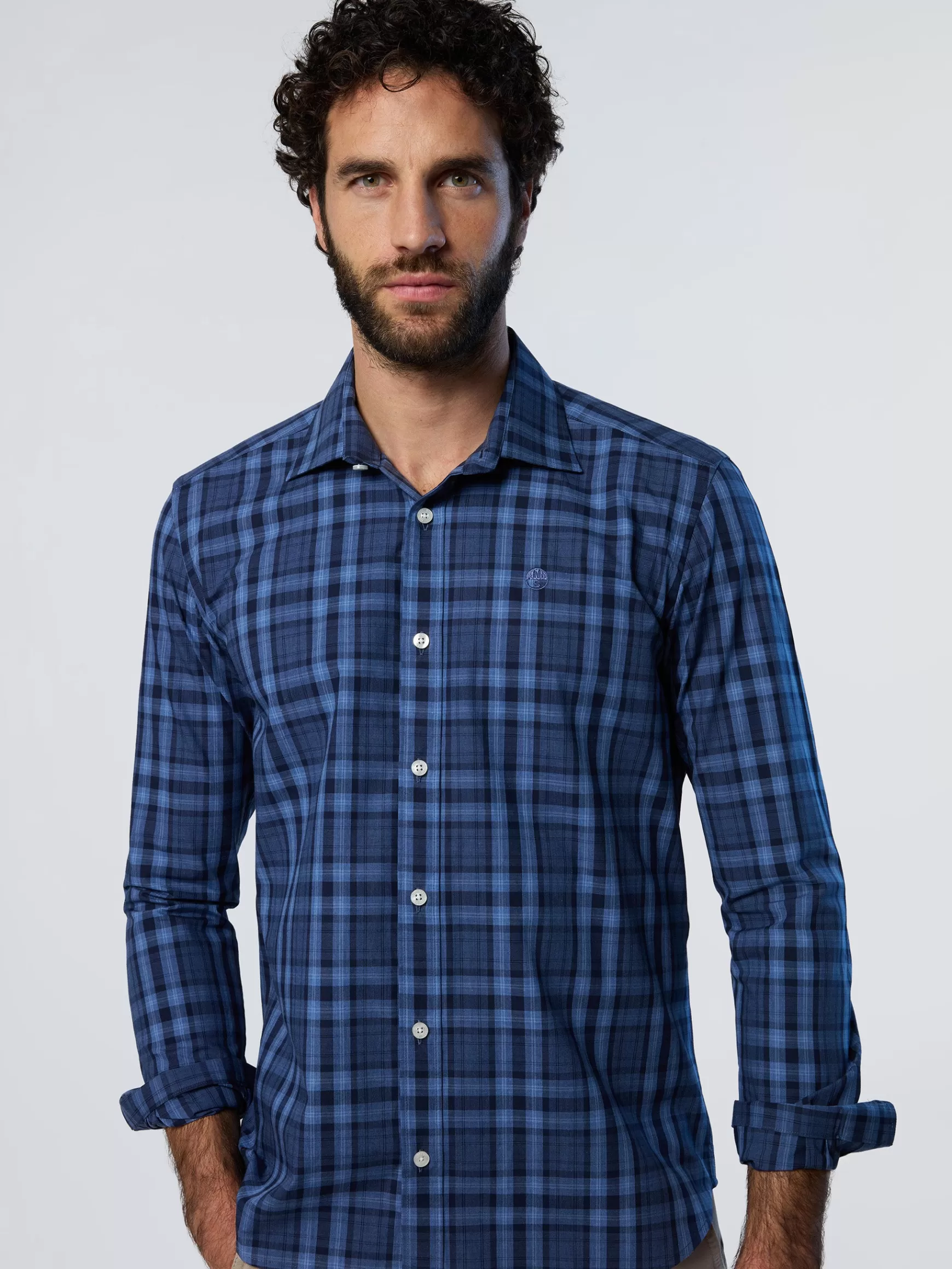 North Sails Camicia in popeline a quadri>Uomo Camicie