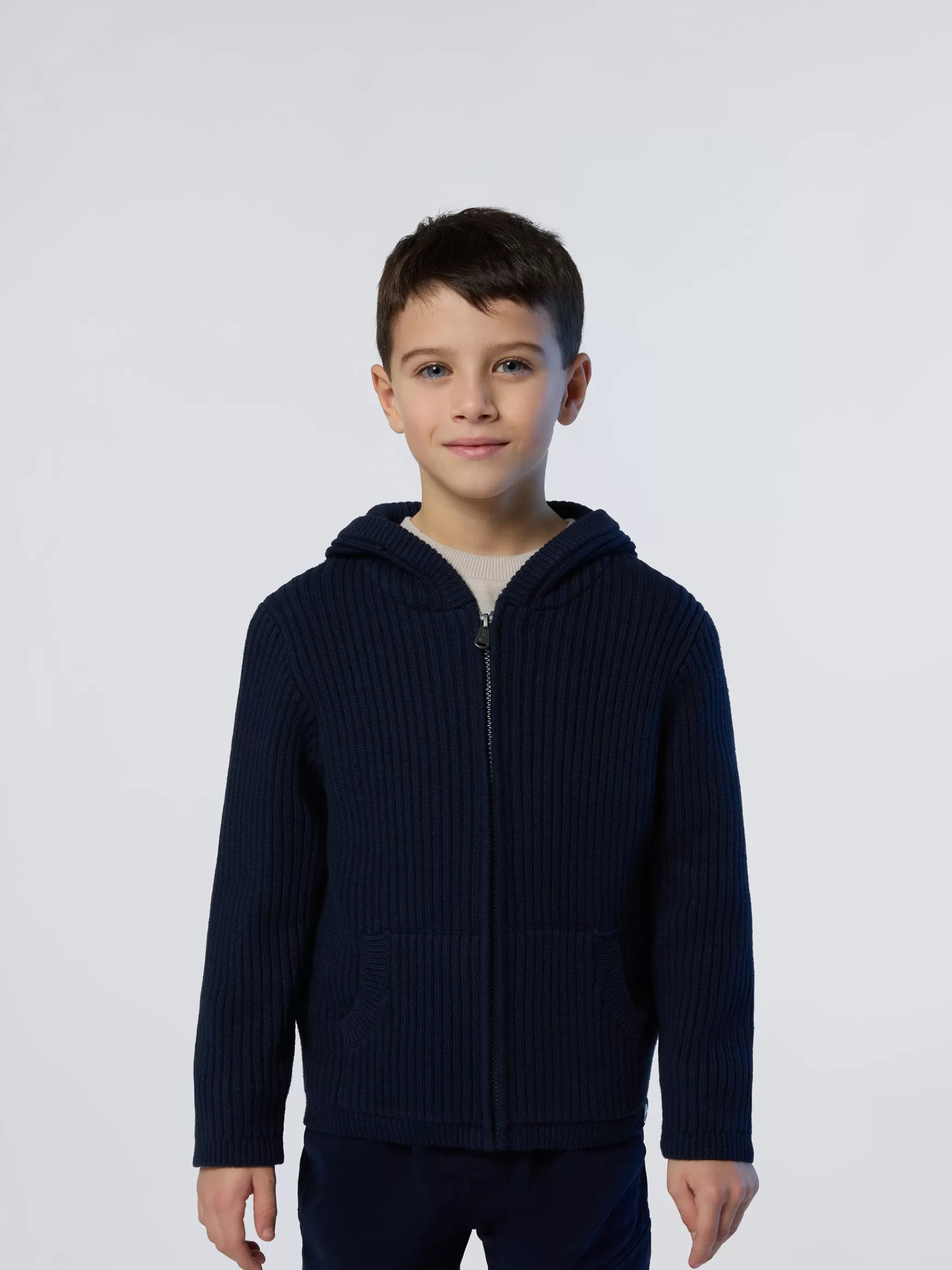 North Sails Cardigan a coste con cappuccio> Maglioni E Cardigan