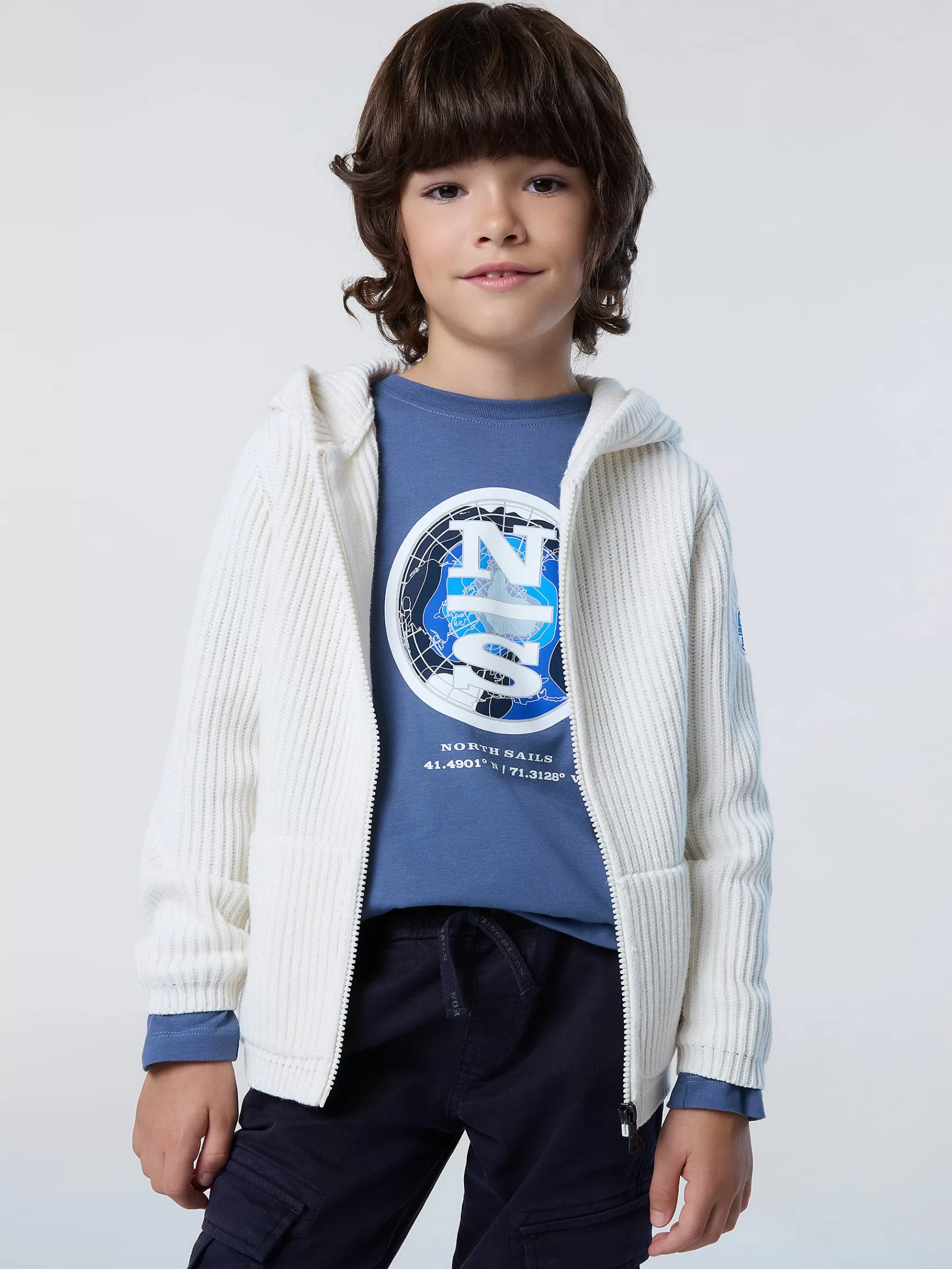North Sails Cardigan con cappuccio e zip> Outlet | Maglioni E Cardigan