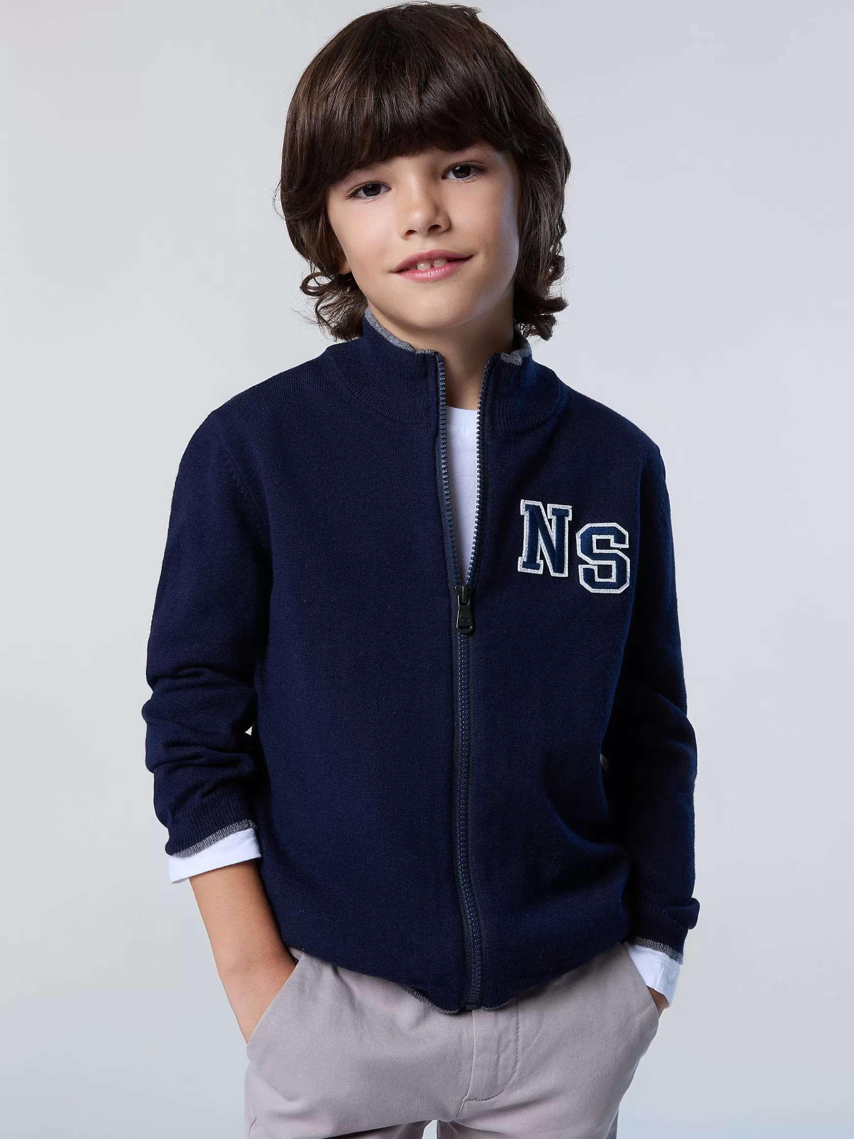 North Sails Cardigan con patch NS> Outlet | Maglioni E Cardigan