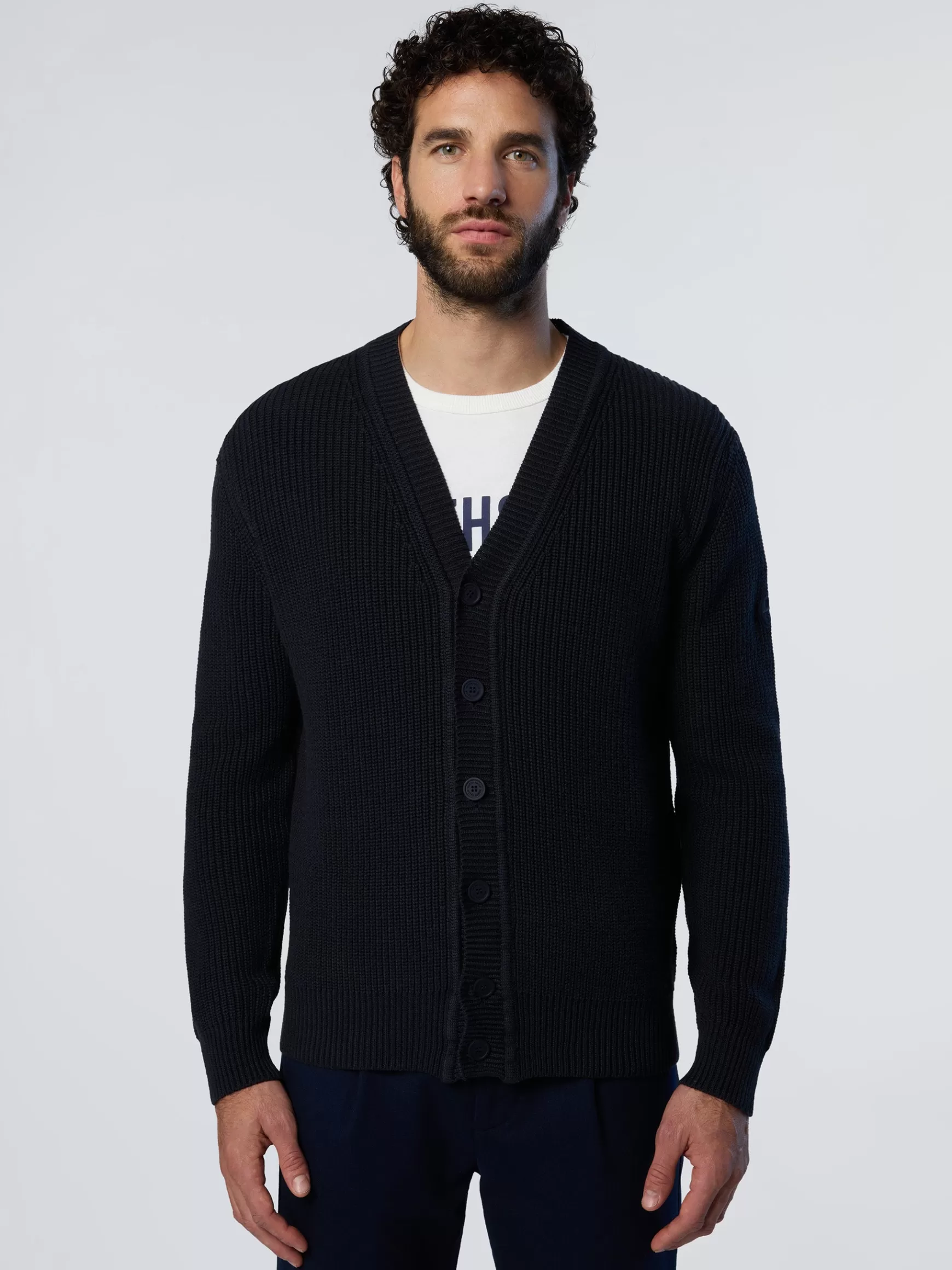 North Sails Cardigan in maglia a coste>Uomo Maglioni E Cardigan