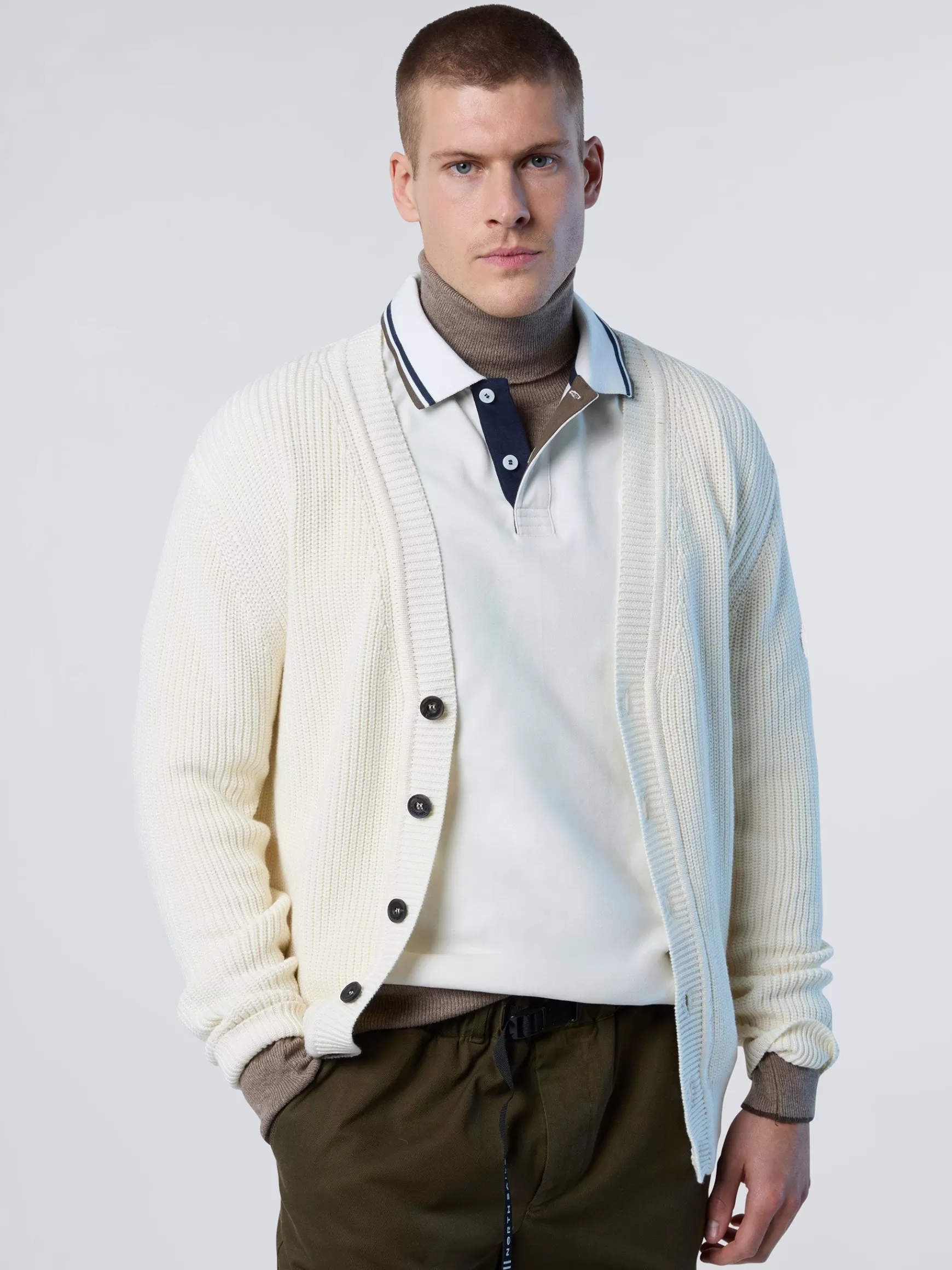 North Sails Cardigan in maglia a coste>Uomo Maglioni E Cardigan