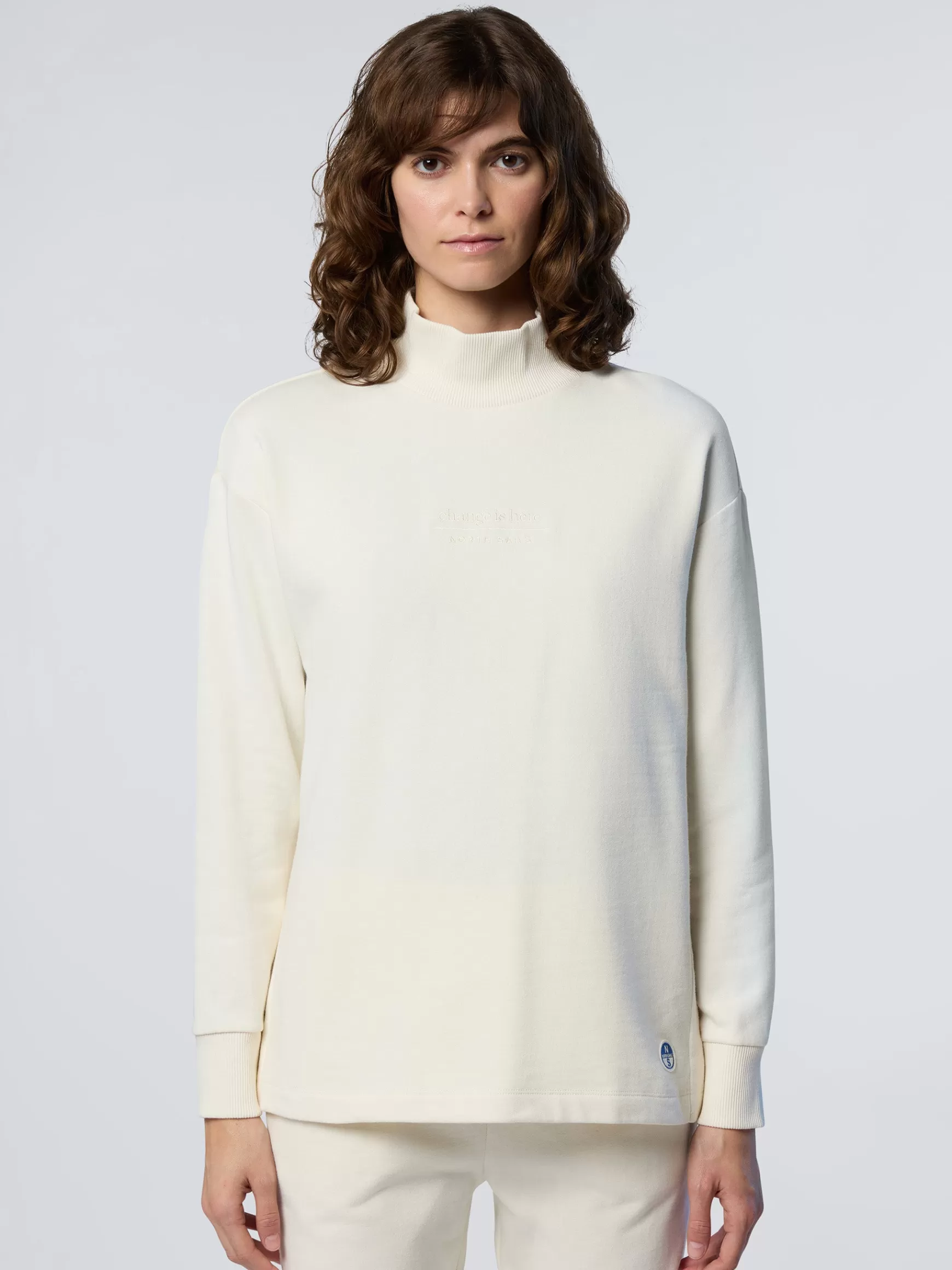 North Sails Felpa a collo alto con ricamo>Donna Felpe