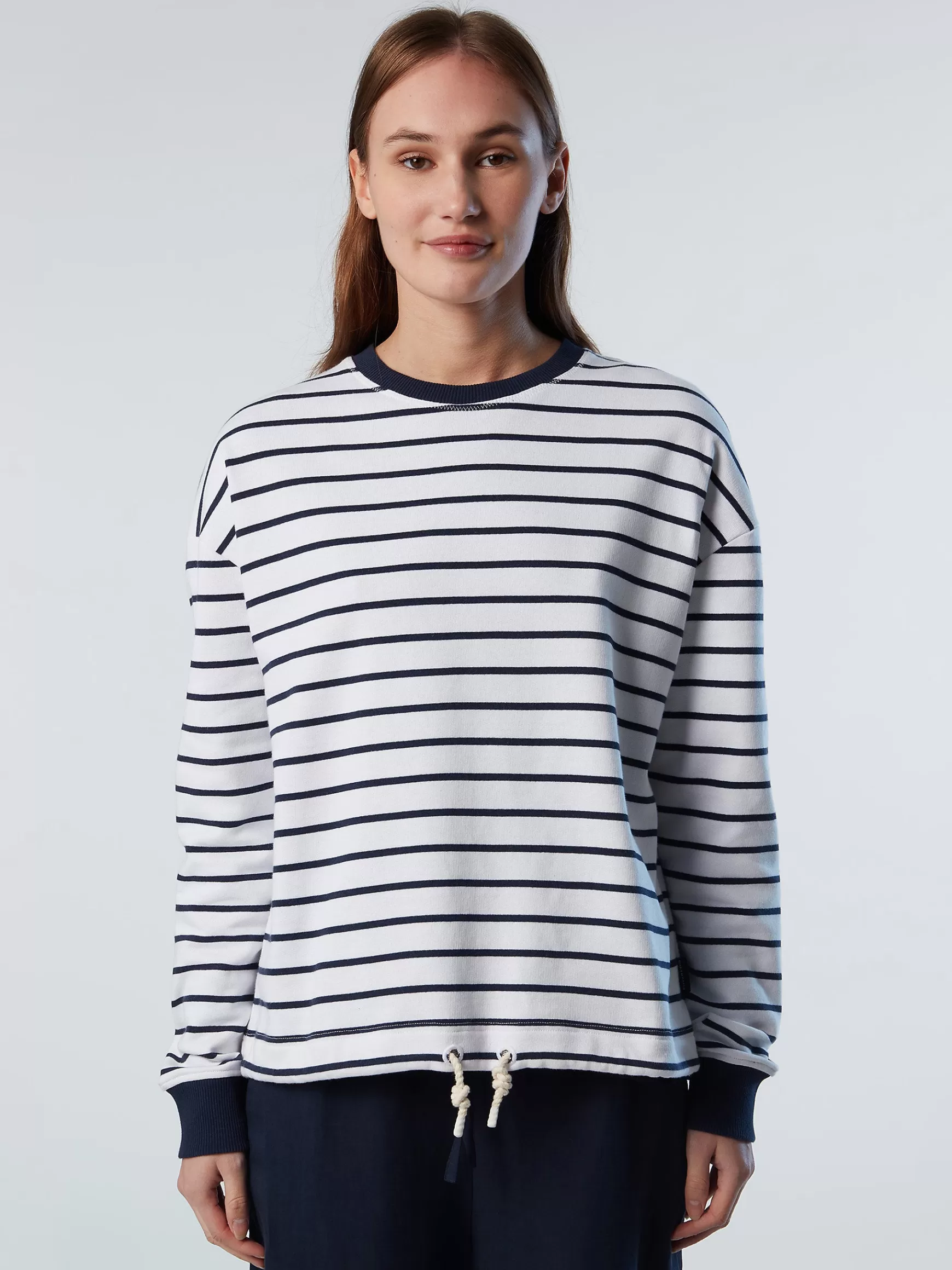 North Sails Felpa a righe con coulisse>Donna Outlet | Felpe