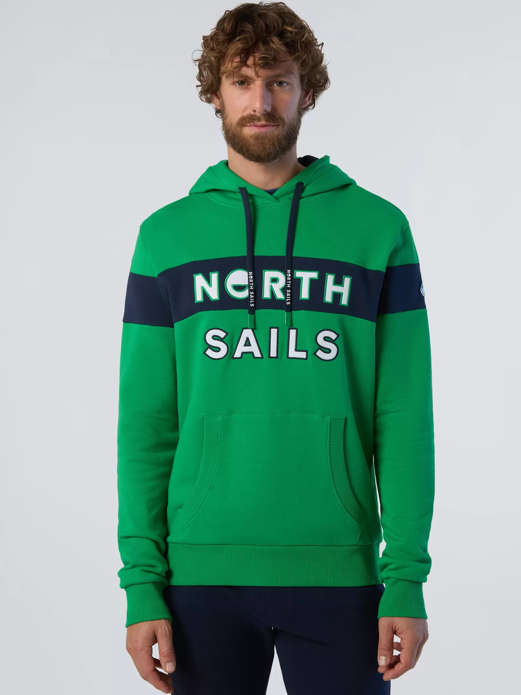 North Sails Felpa con cappuccio e patch>Uomo Outlet | Felpe