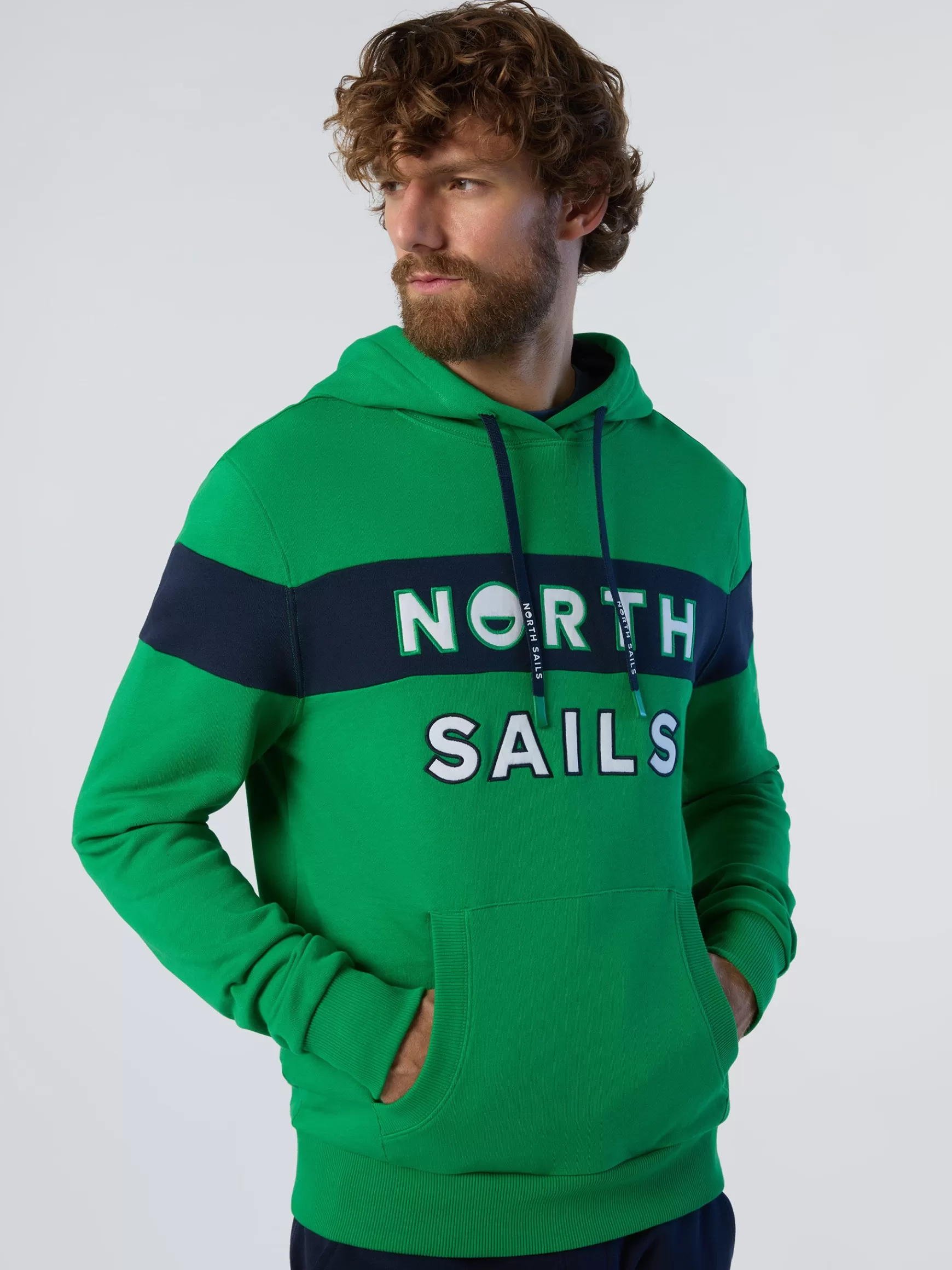 North Sails Felpa con cappuccio e patch>Uomo Outlet | Felpe