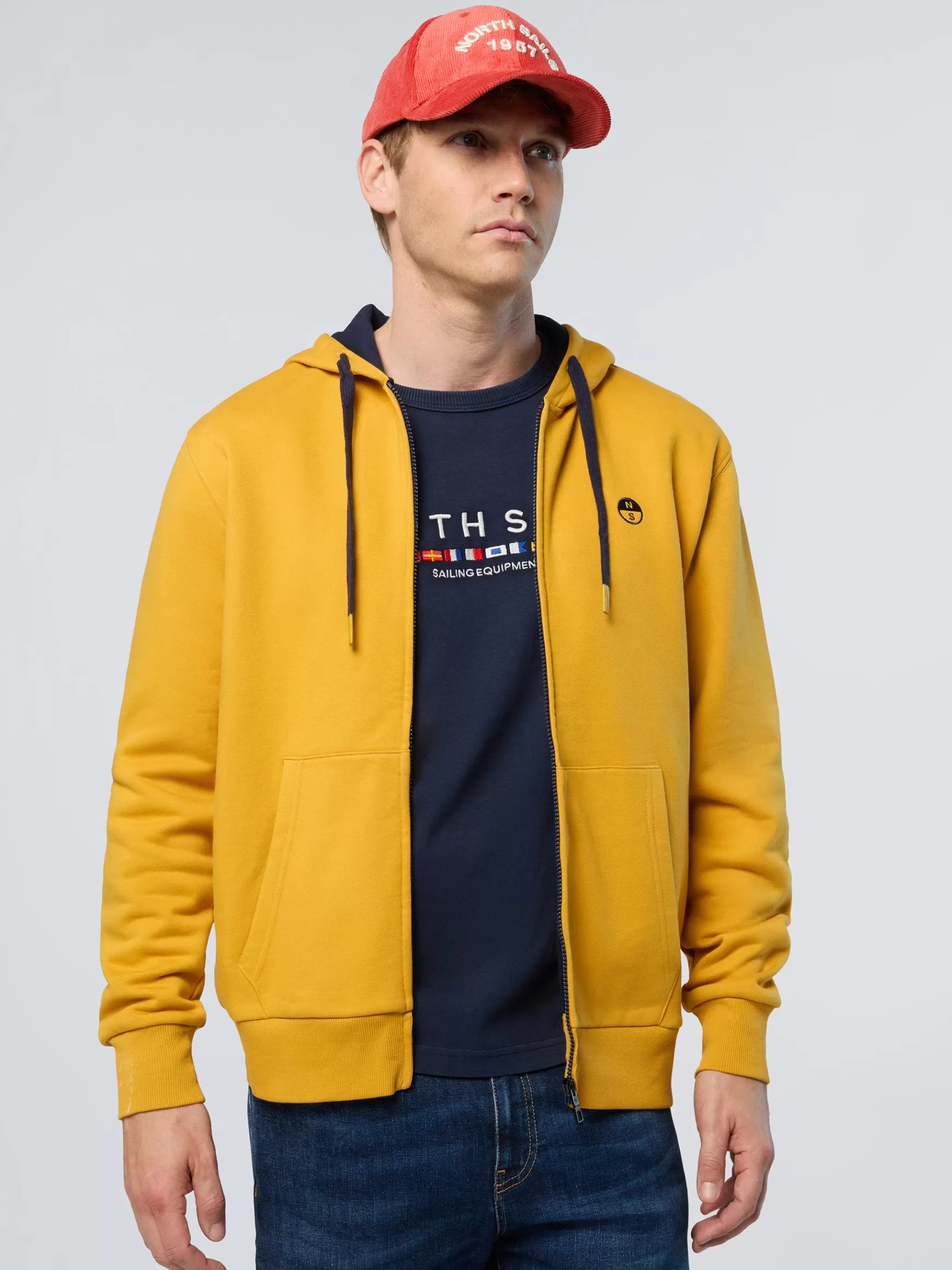 North Sails Felpa con cappuccio e ricamo>Uomo Felpe