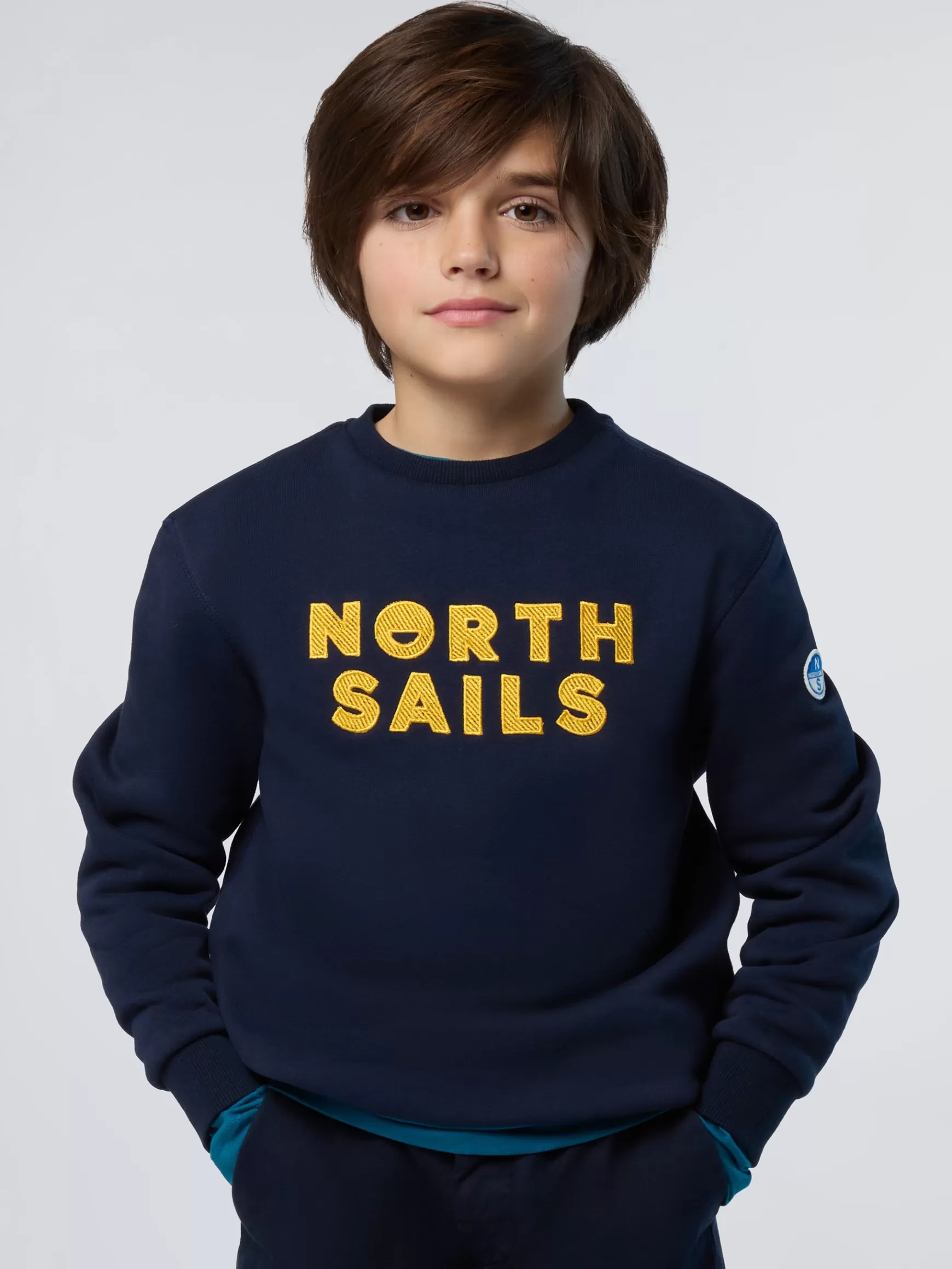 North Sails Felpa con cappuccio e ricamo> Felpe