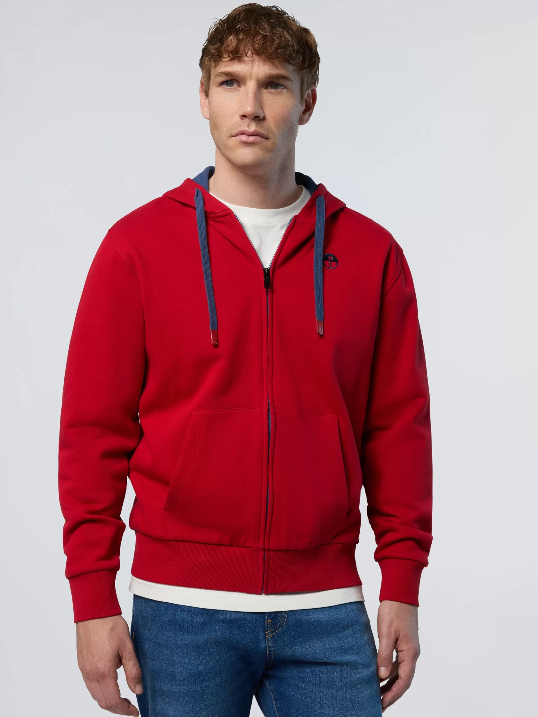 North Sails Felpa con cappuccio e ricamo>Uomo Felpe