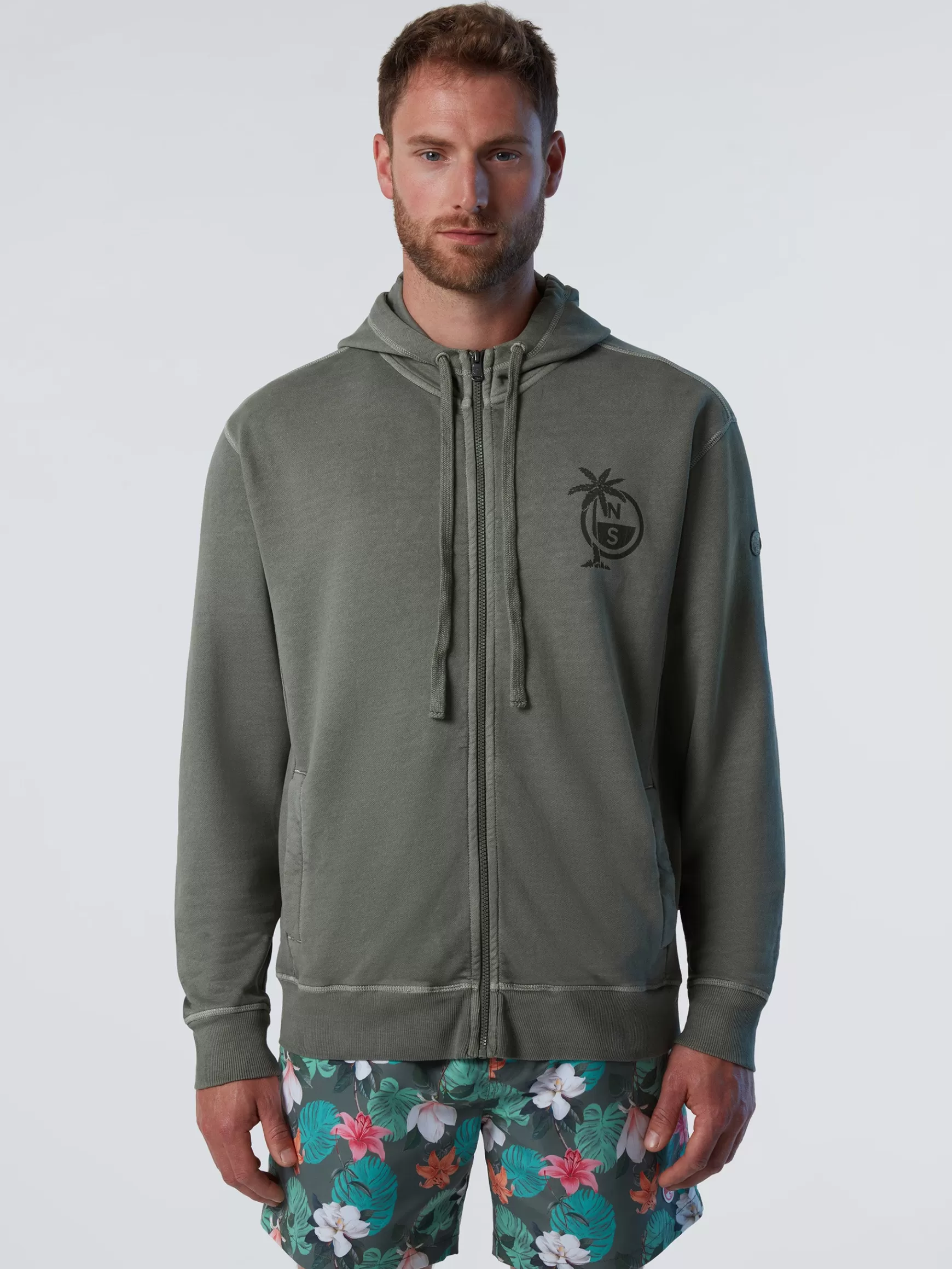 North Sails Felpa con cappuccio e stampa>Uomo Outlet | Felpe