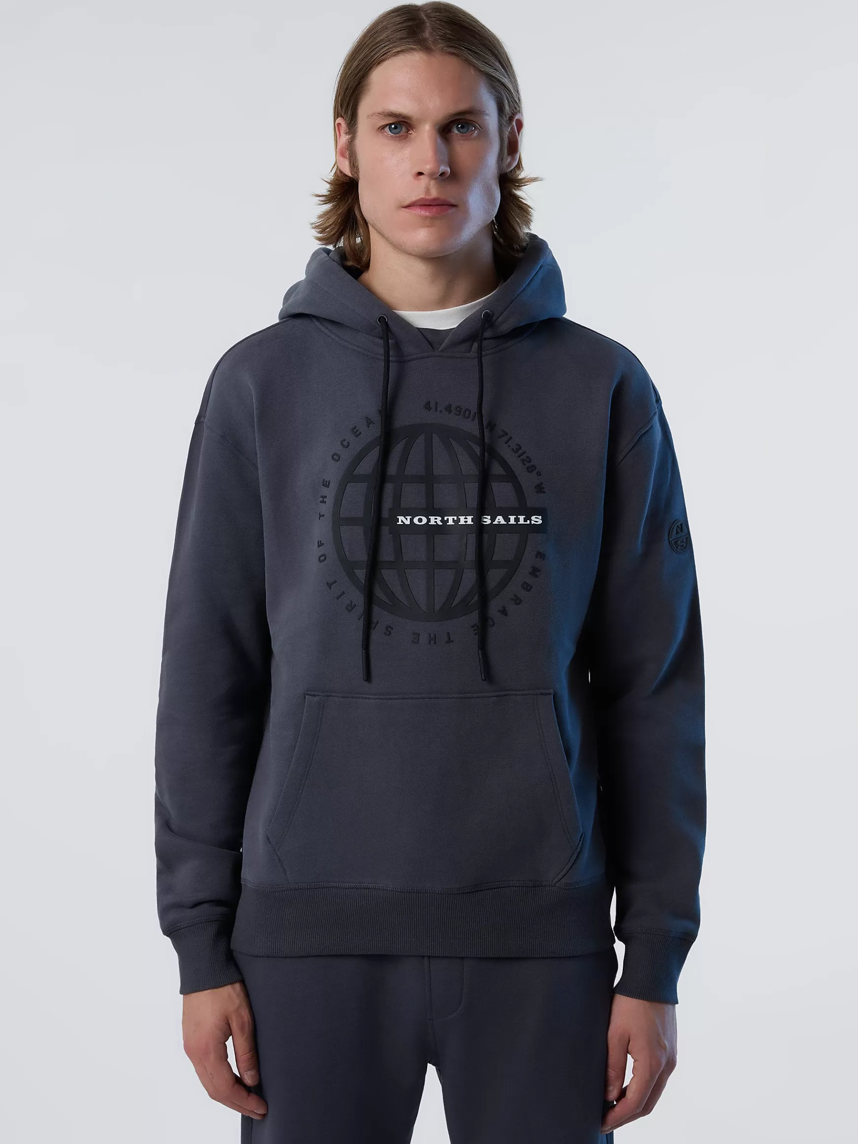 North Sails Felpa con cappuccio e stampa>Uomo Outlet | Felpe