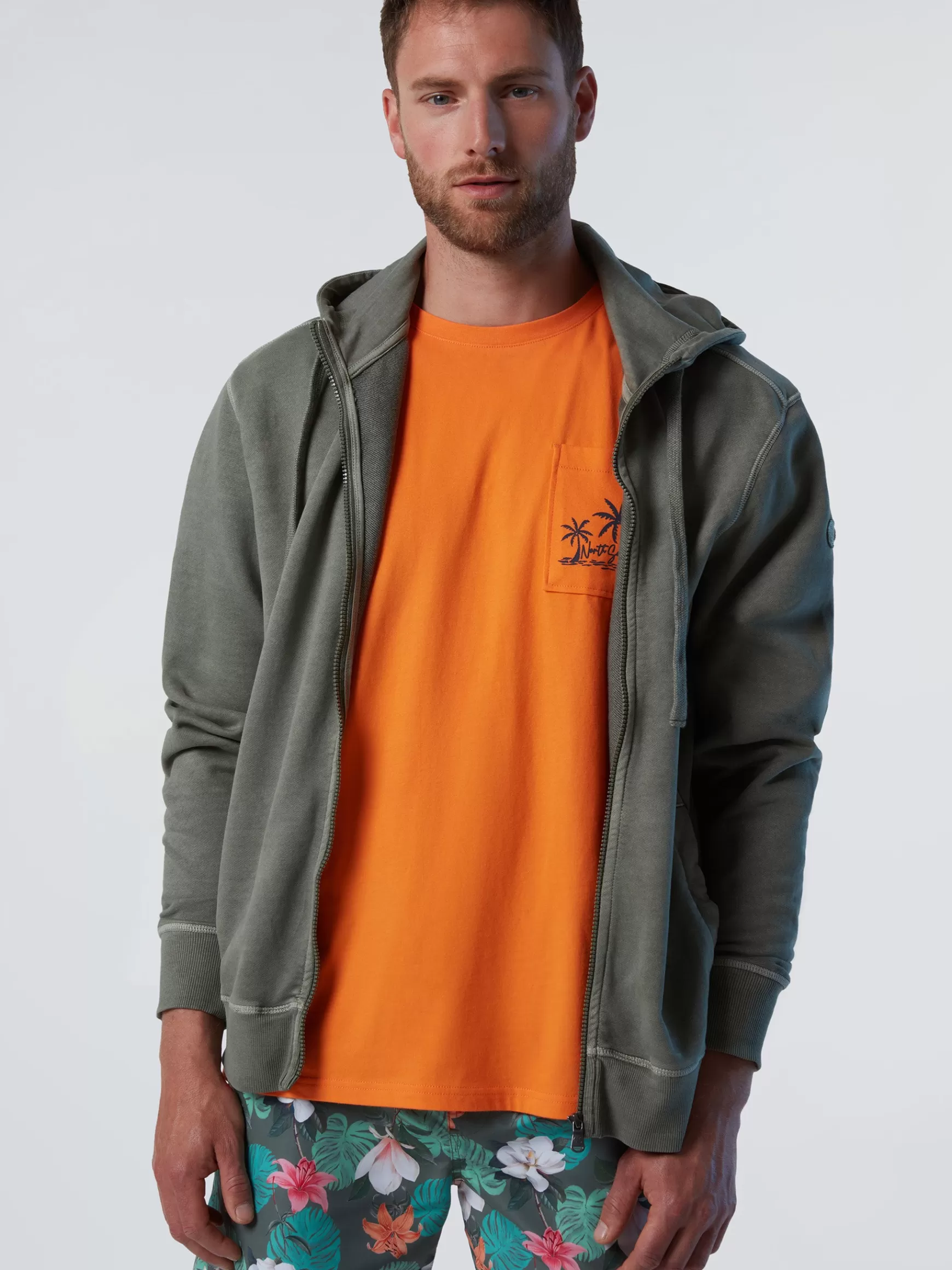 North Sails Felpa con cappuccio e stampa>Uomo Outlet | Felpe