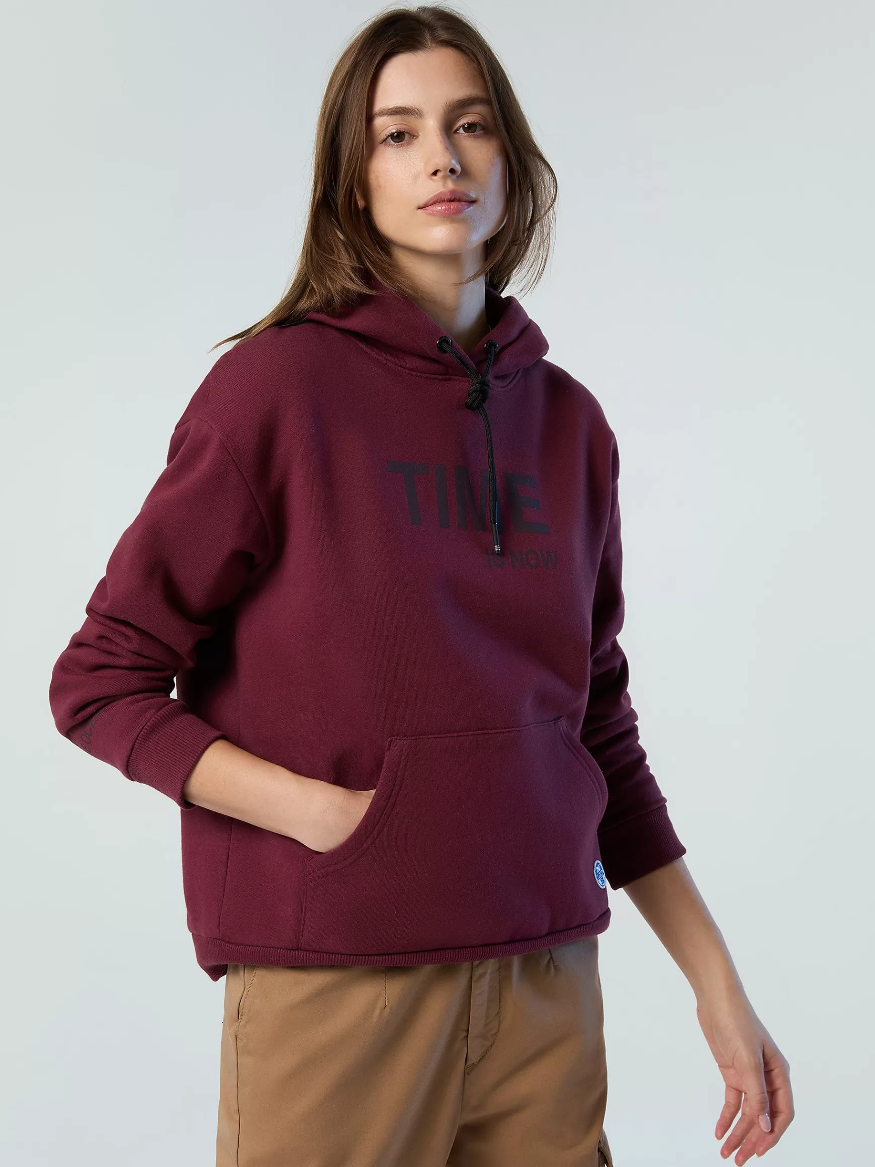 North Sails Felpa con cappuccio e stampa>Donna Outlet | Felpe