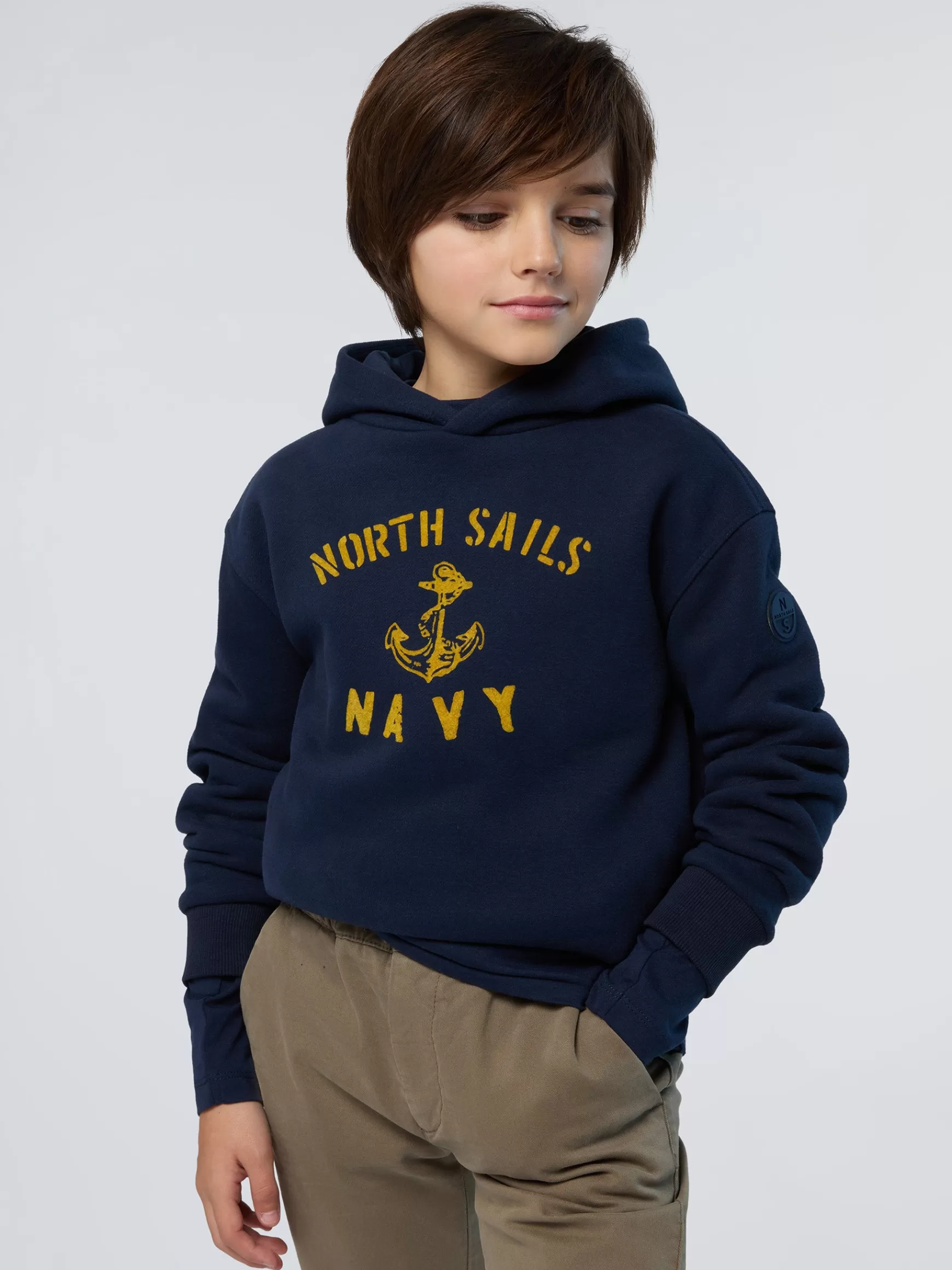 North Sails Felpa con cappuccio e stampa> Felpe