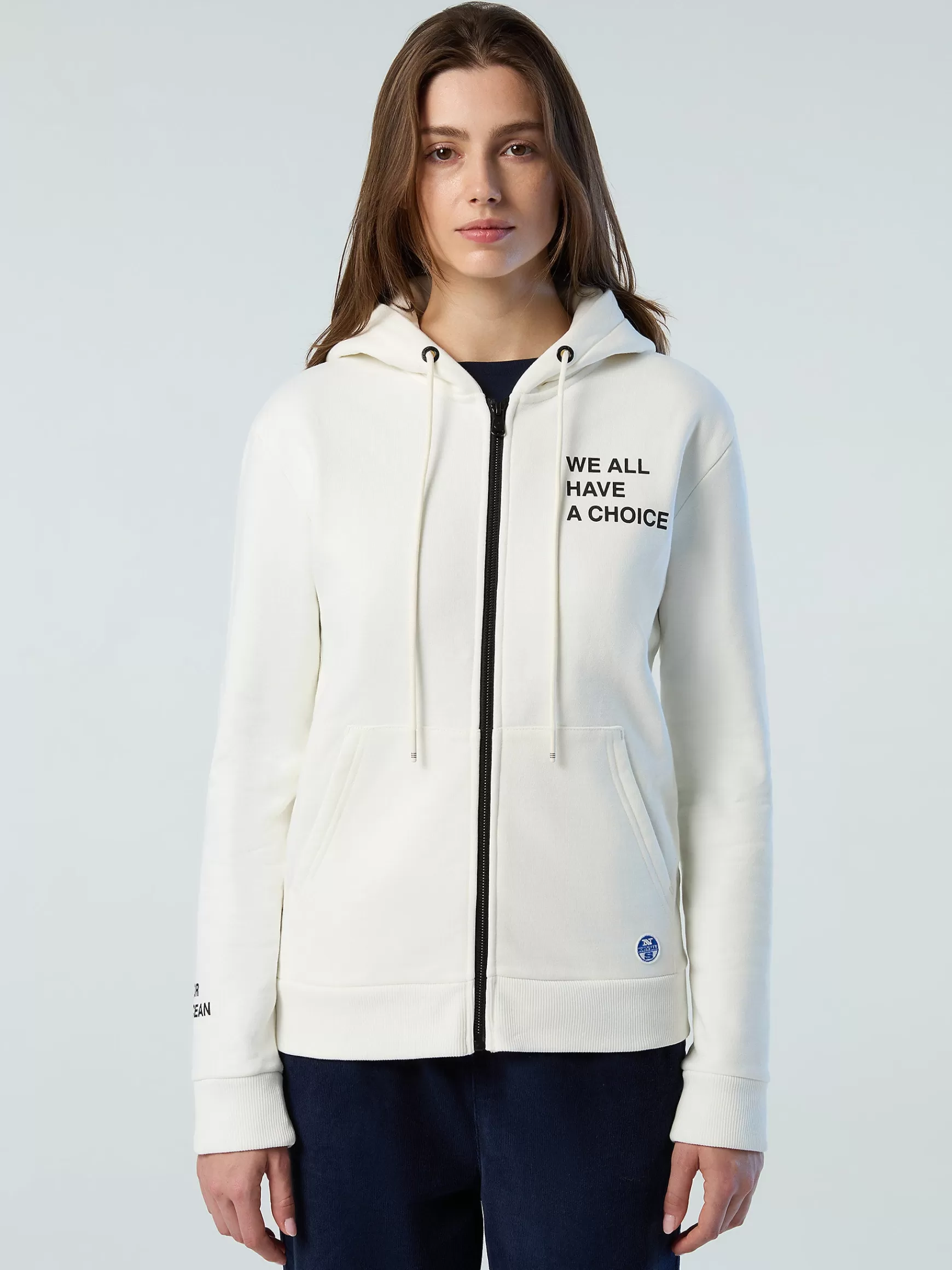North Sails Felpa con cappuccio e zip>Donna Outlet | Felpe
