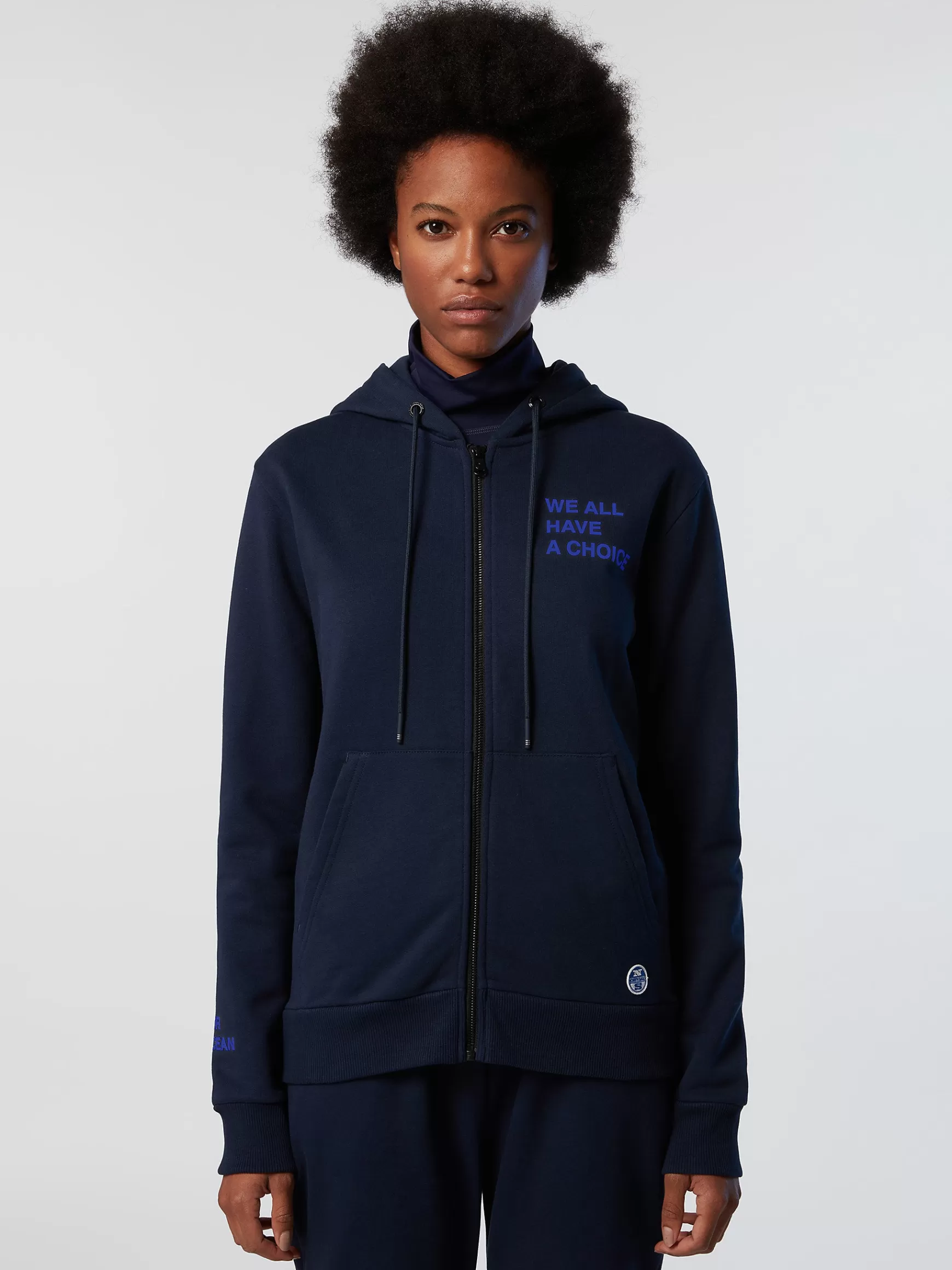 North Sails Felpa con cappuccio e zip>Donna Outlet | Felpe