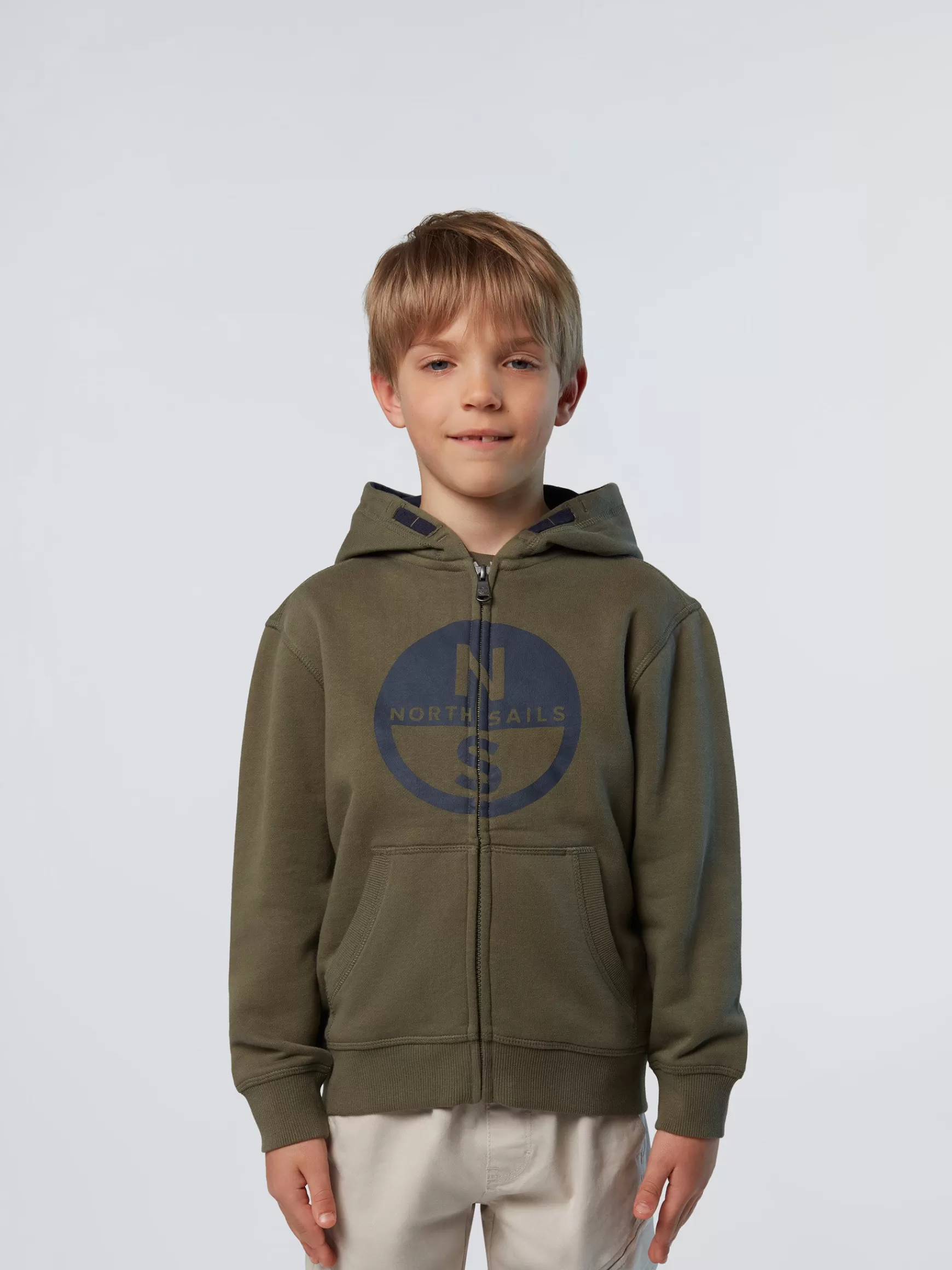 North Sails Felpa con cappuccio e zip> Felpe