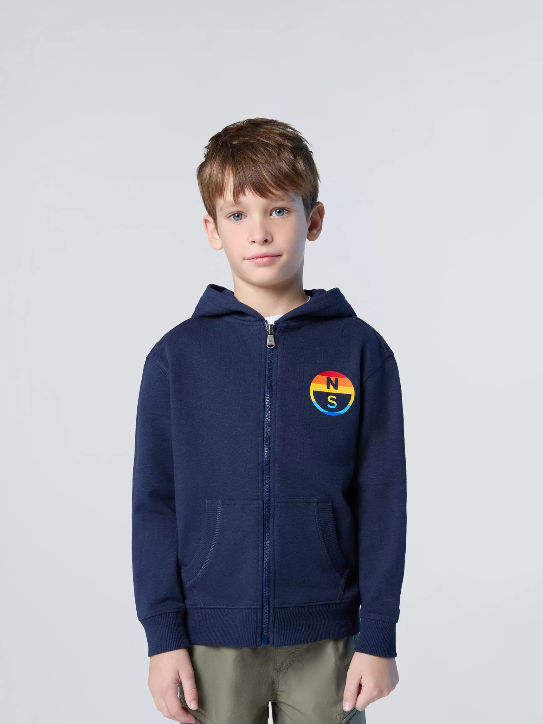 North Sails Felpa con cappuccio e zip> Outlet