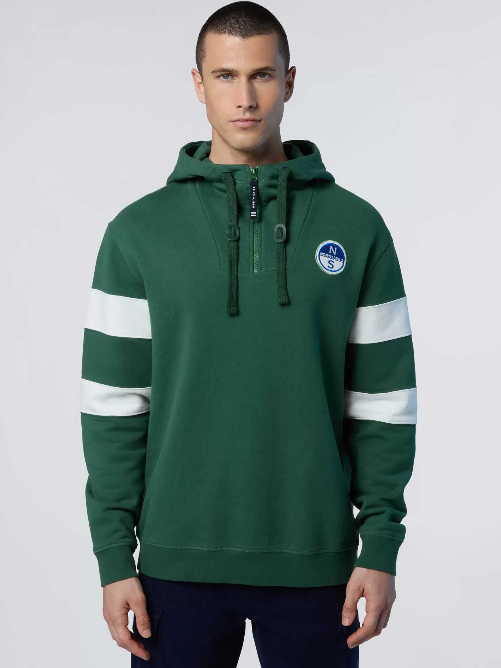 North Sails Felpa con cappuccio e zip>Uomo Felpe