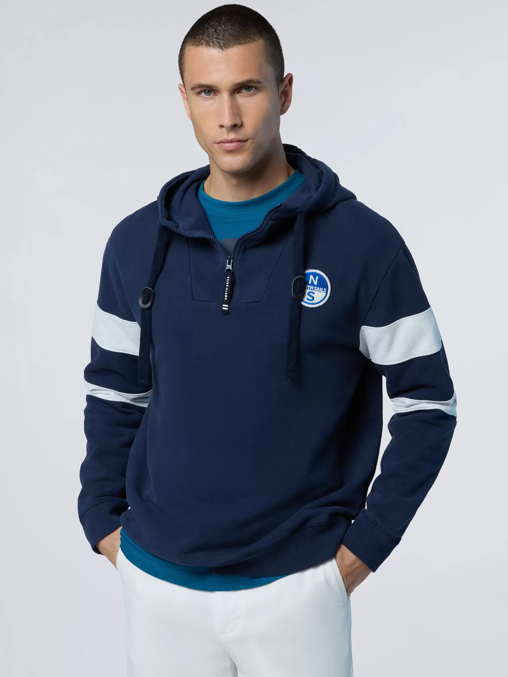 North Sails Felpa con cappuccio e zip>Uomo Felpe