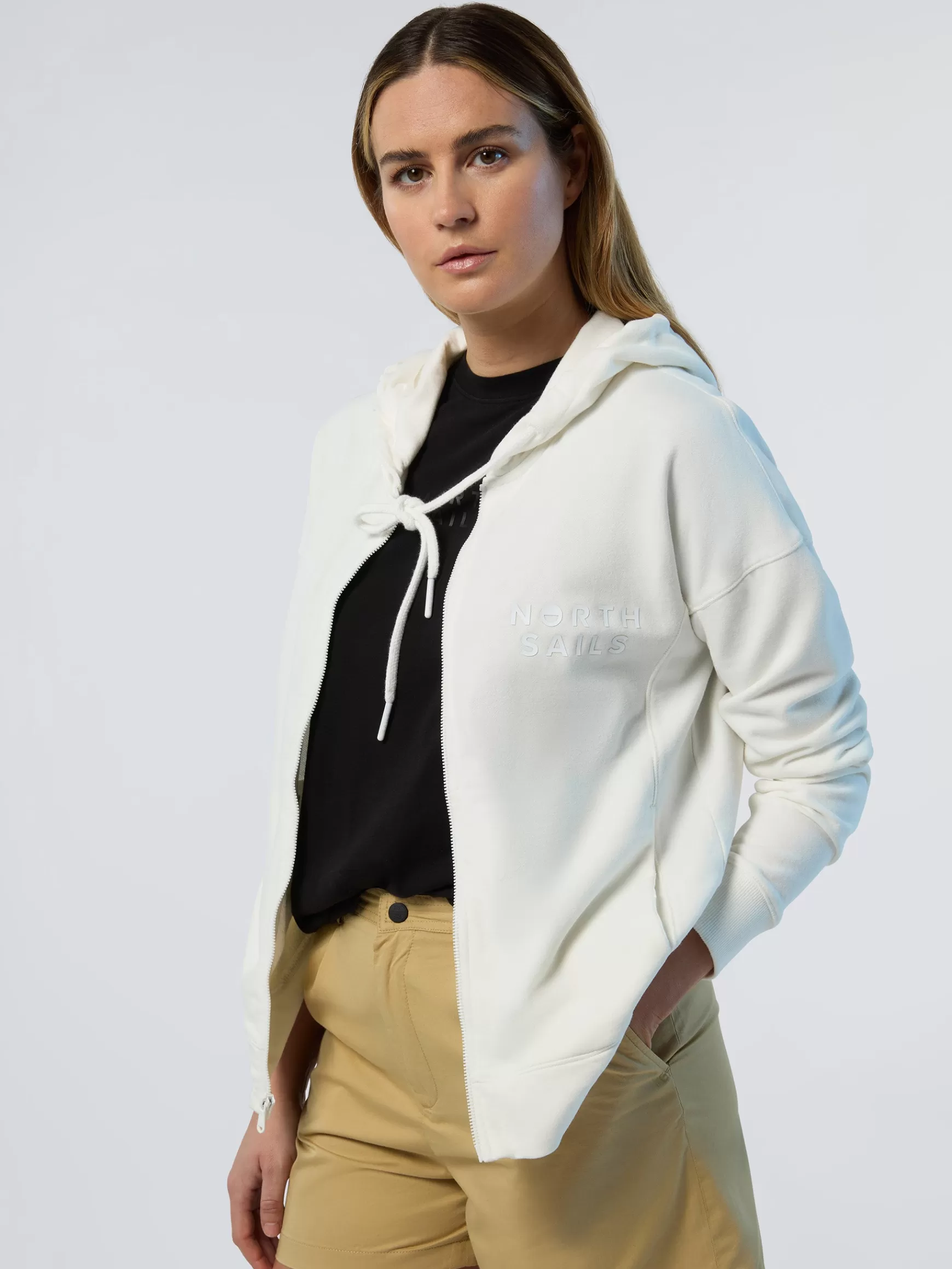 North Sails Felpa con cappuccio e zip>Donna Outlet | Felpe