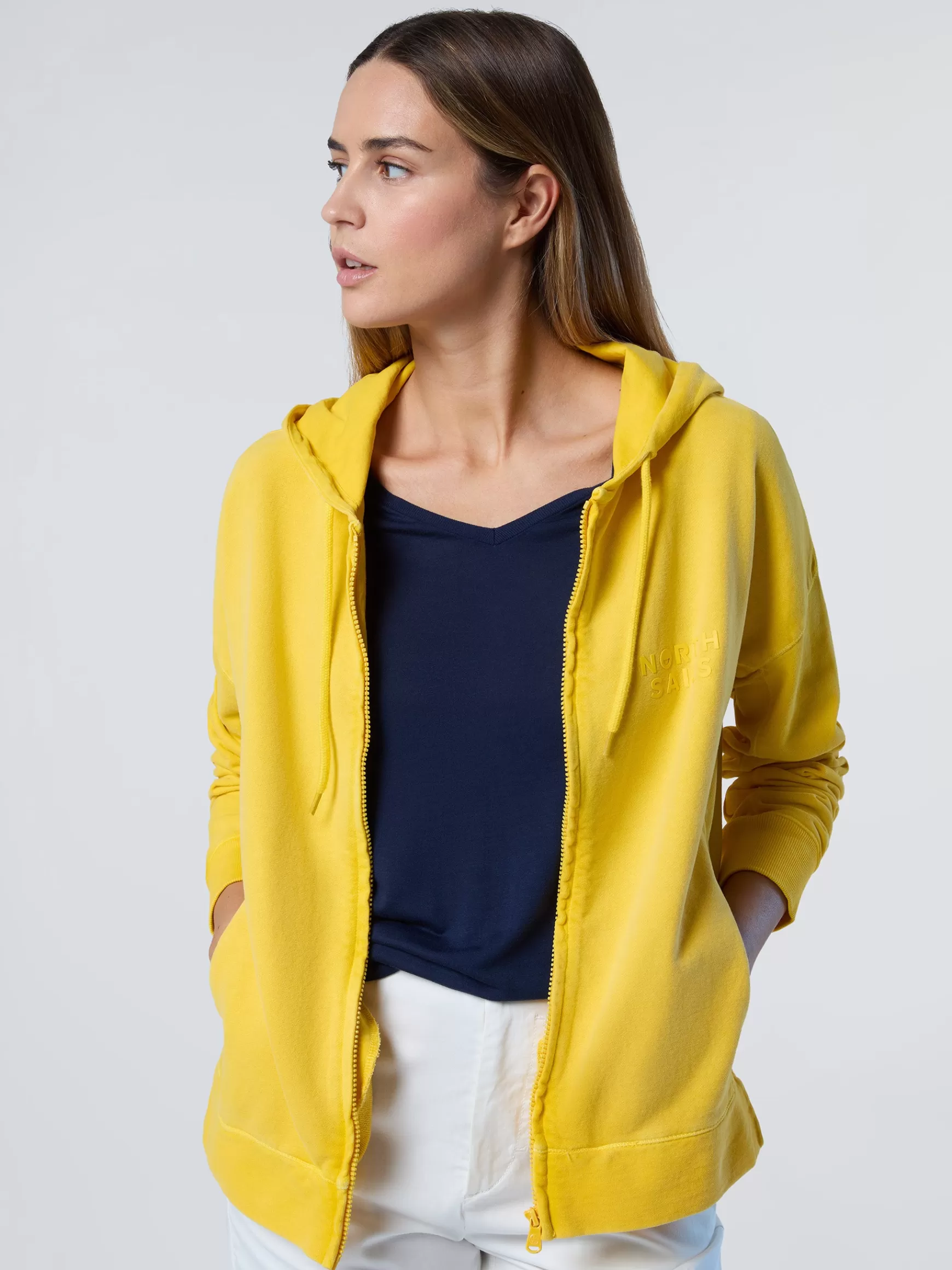 North Sails Felpa con cappuccio e zip>Donna Outlet | Felpe